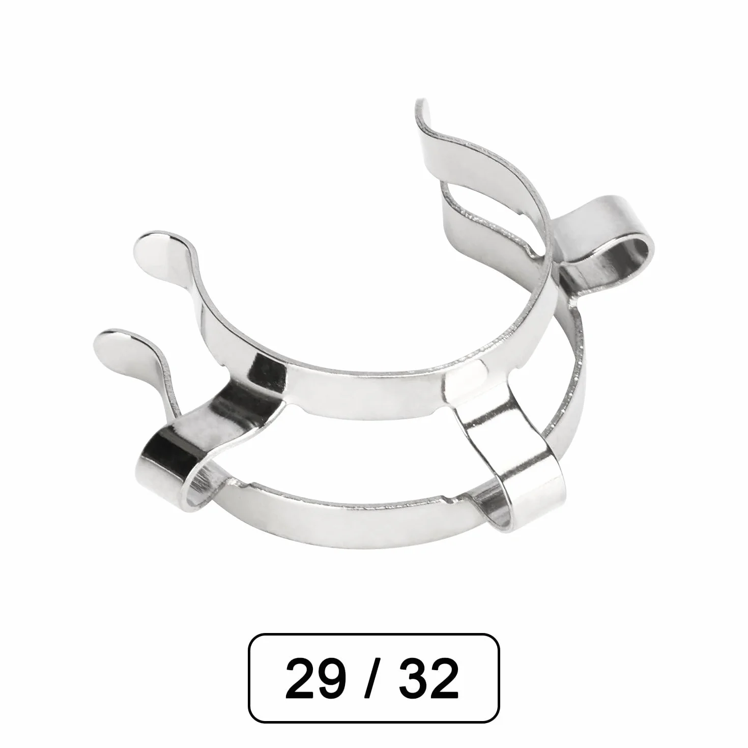 Morsetto Keck 29 mm Clip per Giunti Metallici, 5 Pezzi, Accessorio da Laboratorio, Giunto in Vetro 29/32