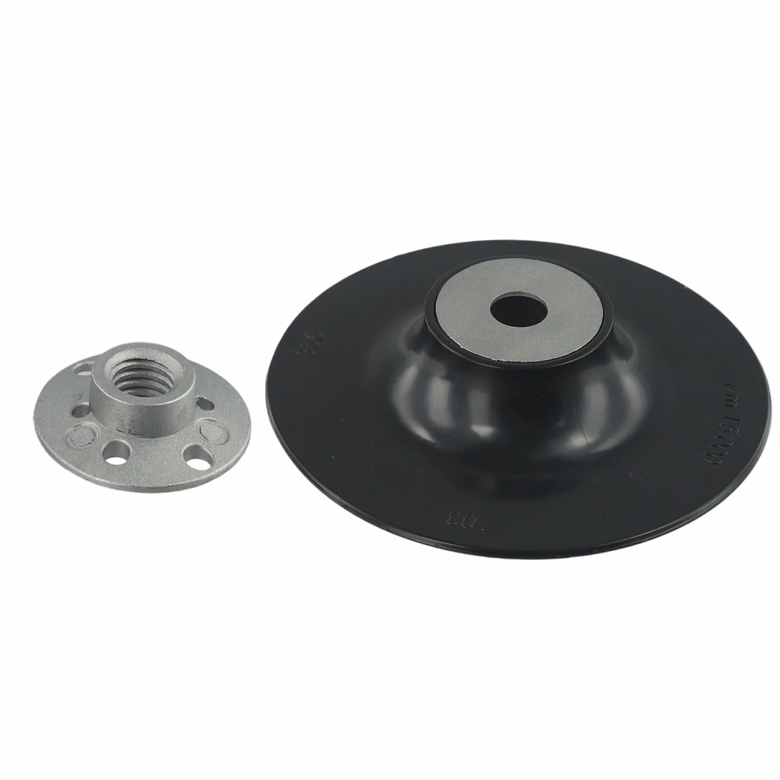 125mm Disco abrasivo per smerigliatrice angolare Platorello di supporto per smerigliatrice angolare, Cuscinetto di supporto in gomma con filettatura, Disco abrasivo con dado di bloccaggio