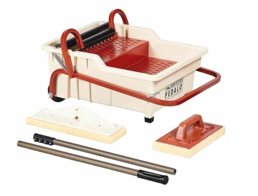 Vaschetta Lavaggio Pedalò Lt. 40-Pulizia Fughe Professionale - Sistema Strizza-
