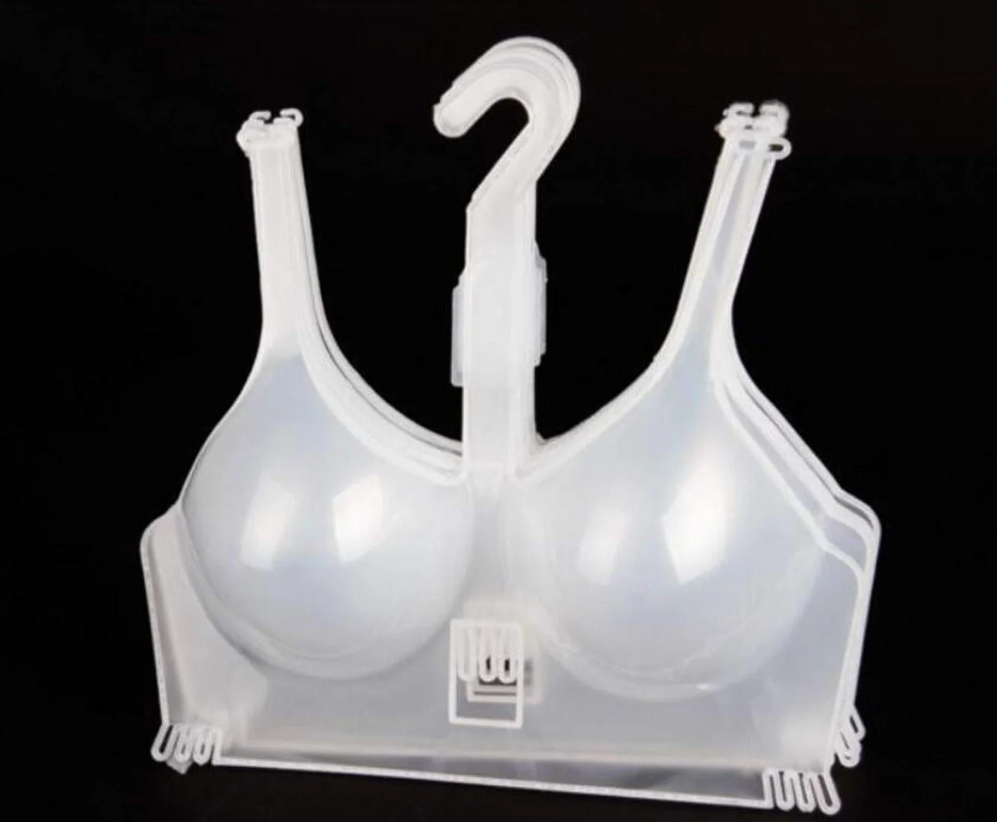 5 pz appendiabiti anti-deformazione per reggiseni, espositore per negozio di abbigliamento, manichini, lingerie, manichini, biancheria intima (trasparente)