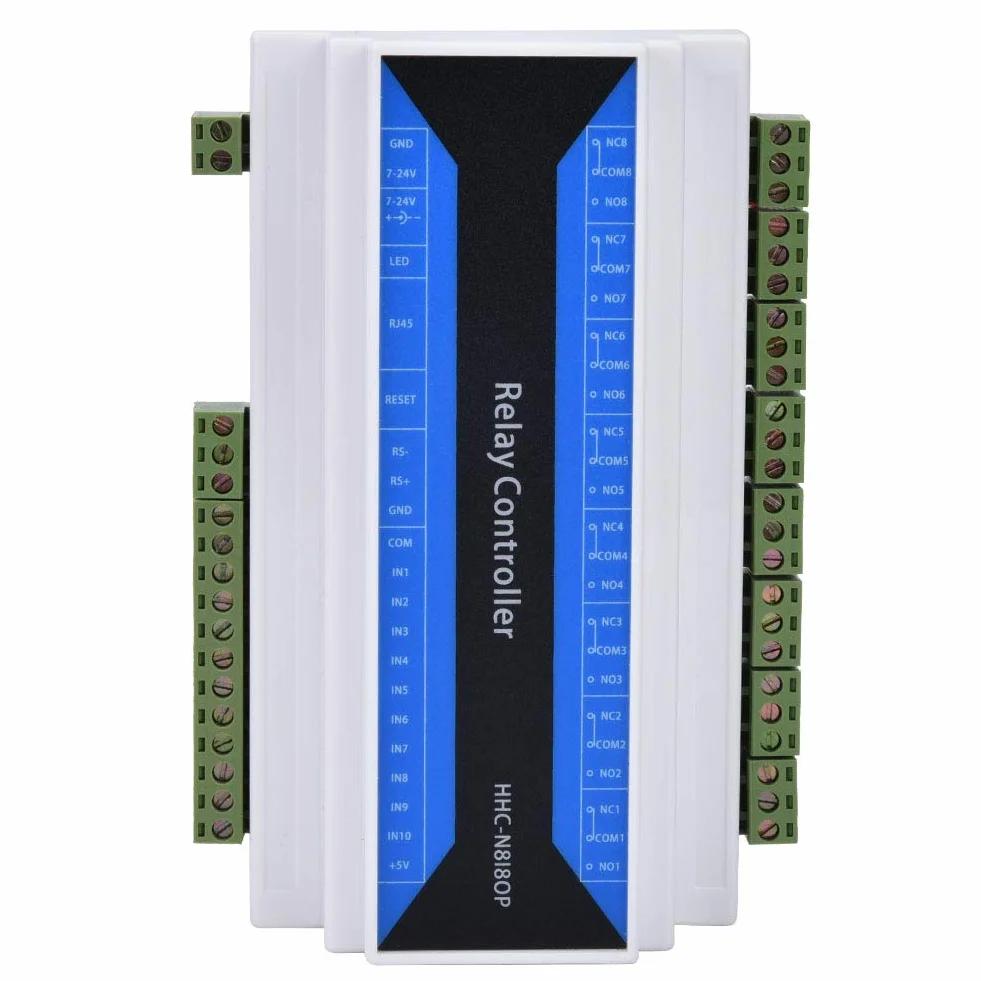 Modulo relè di rete, modulo relè di rete a 8 canali Dispositivo relè di controllo remoto Da Ethernet a RS485, modulo relè TCP