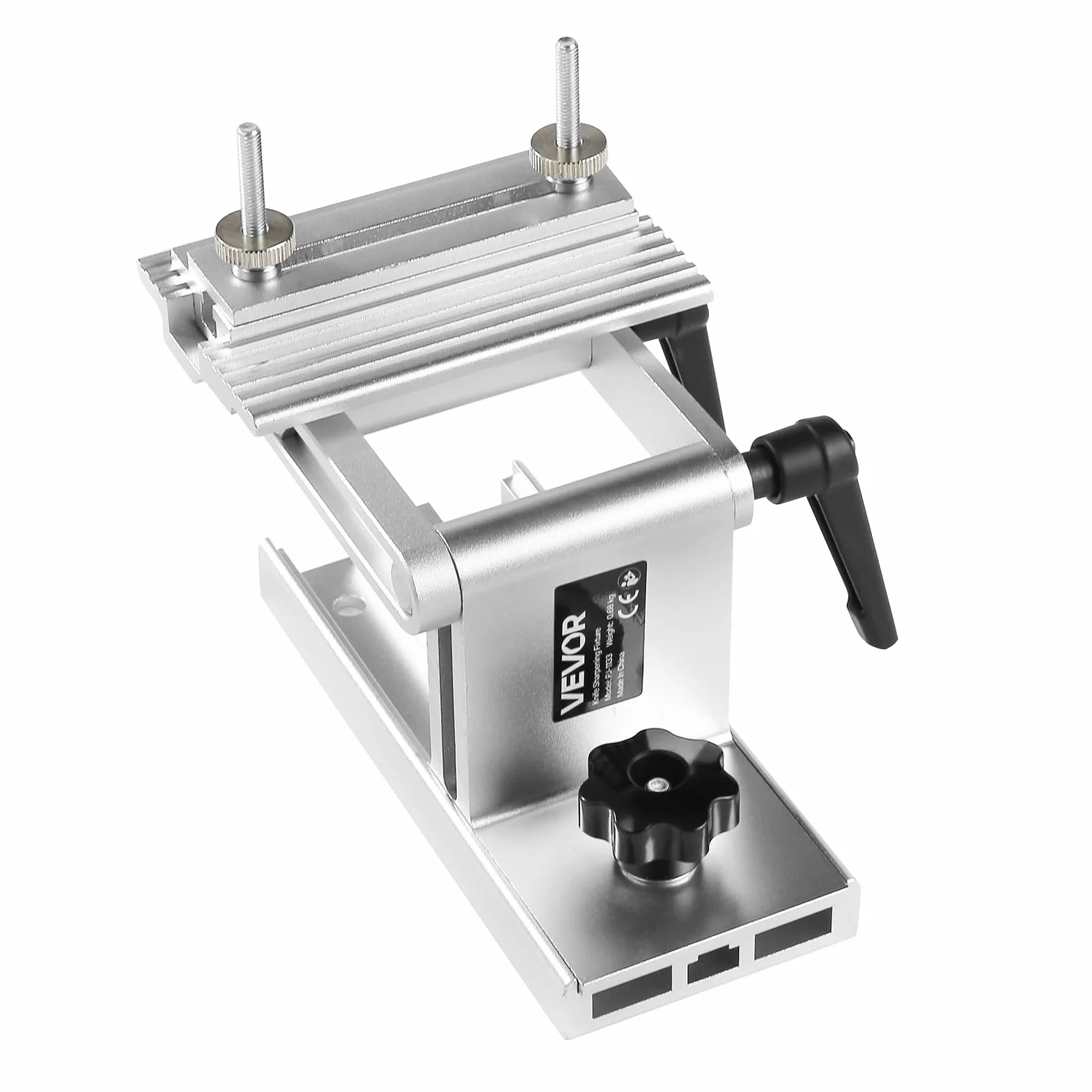 VEVOR Supporto per Affilatura Regolabile per Smerigliatrici da Banco 152 mm o 203 mm con Slitta per Troncatura Piatta Lame Scalpelli 0-64 mm