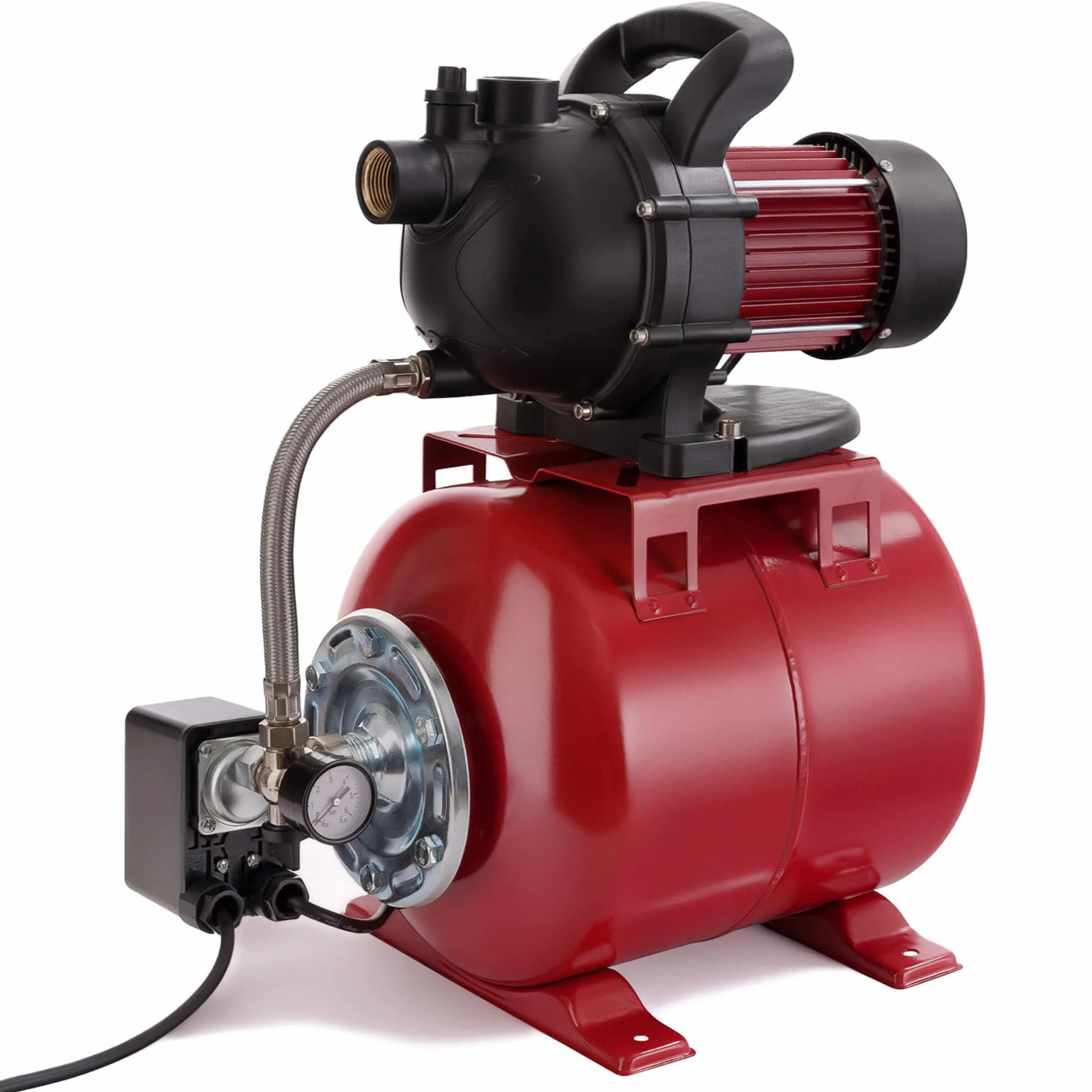 Arebos - Acqua domestica | 1000 Watt | portata 3500 l-h | altezza 44 metri | serbatoio da 19 l | certificazione GS