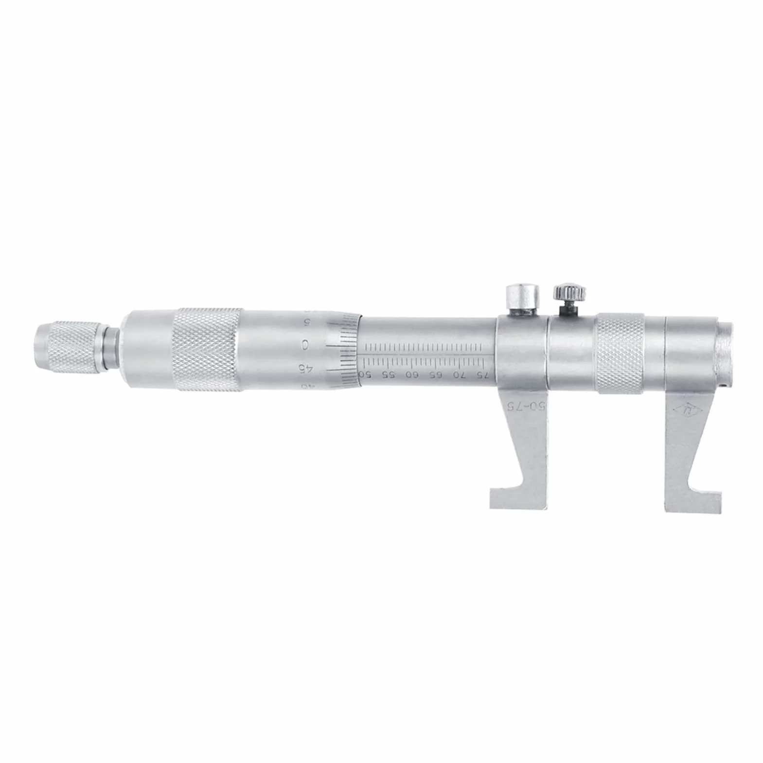 ViaGasaFamido Micrometro per Interni in Acciaio Inossidabile 25-50mm/50-75mm, Strumento di Misurazione Ad Alta Precisione con Testa in Lega per Varie Dimensioni Interne (50-75MM)