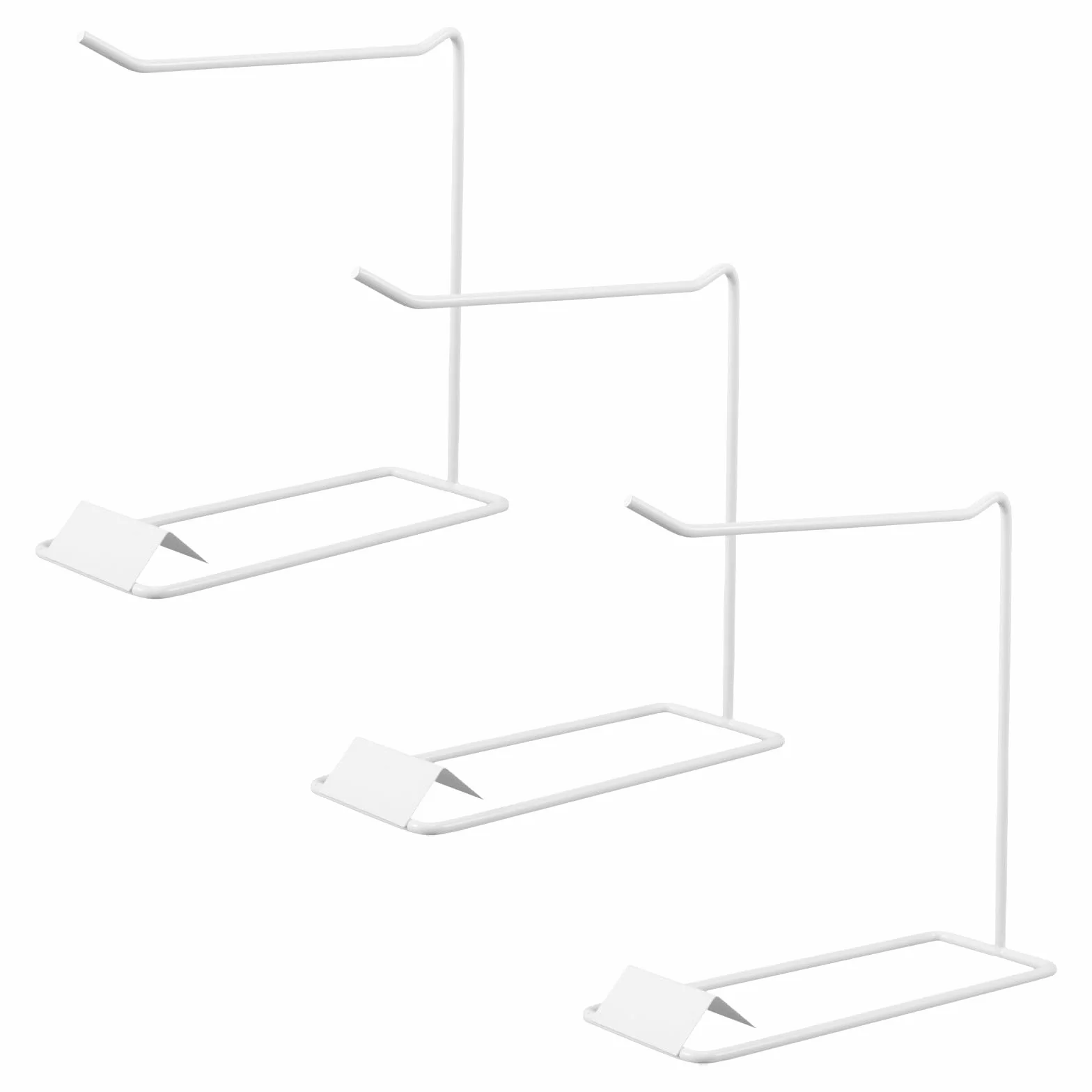 Organizer per gioielli in metallo bianco: espositori per unghie, porta campioni smalto gel