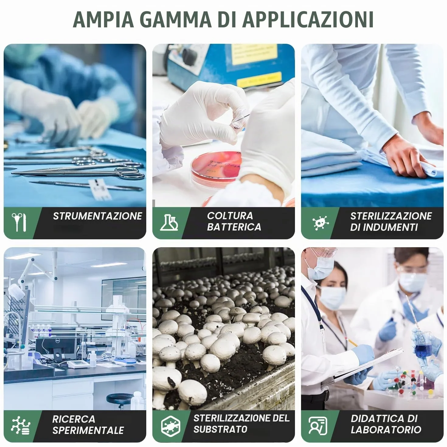 Huanyu 18L Autoclave Sterilizzatore Autoclave a vapore regolabile in temperatura e tempo Autoclavi elettriche da laboratorio Sterilizzatore a vapore ad alta pressione