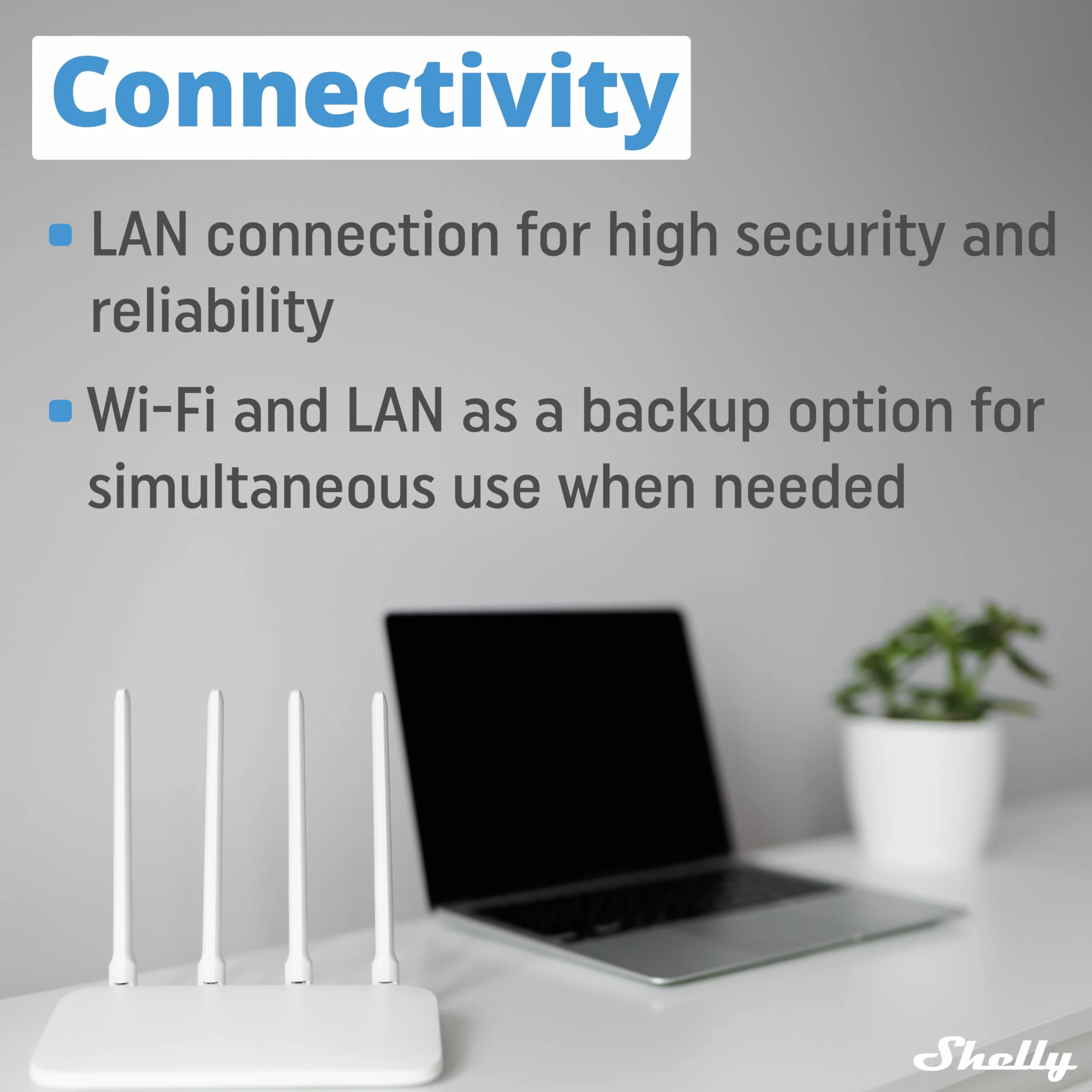 Shelly Pro 3 - Wi-Fi & LAN Smart Relè Interruttore, Mono & Trifase, 3 Canali, 16A, Contatti Puliti, Porta Garage & Cancelli, Luci & Riscaldamento Telecomando, Guida DIN, Domotica, Nessun Hub Richiesto