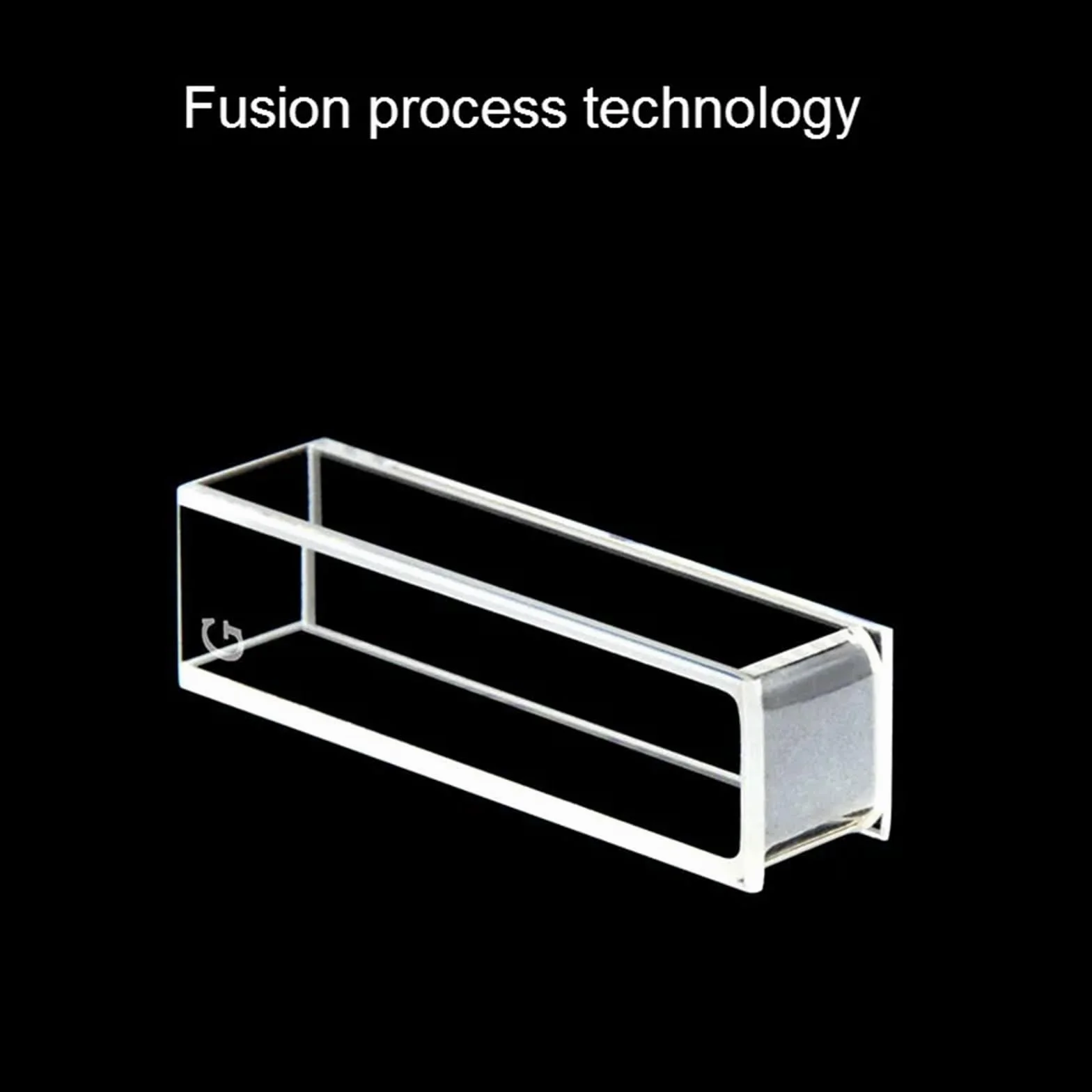 Cuvetta in vetro per fluorescenza 10 mm finestre trasparenti 4 lati fritta alta trasmissione luce 2/PK