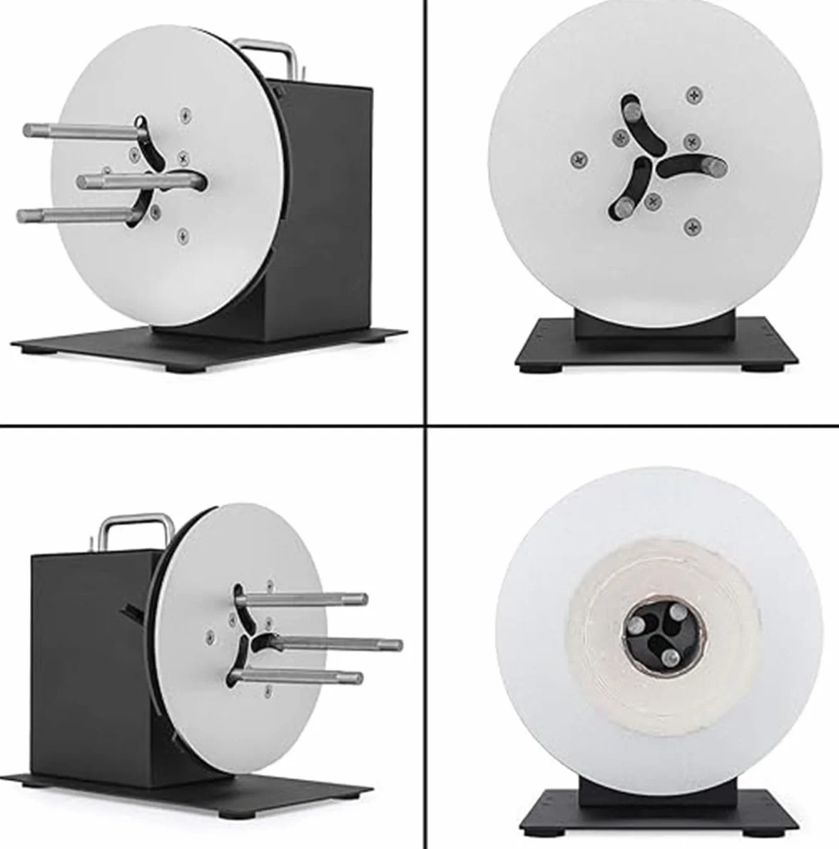 Avvolgitore di etichette Avvolgitore automatico di etichette (100 mm) a velocità regolabile e sincronizzato con la stampante Adatto per anime da 1-3 pollici