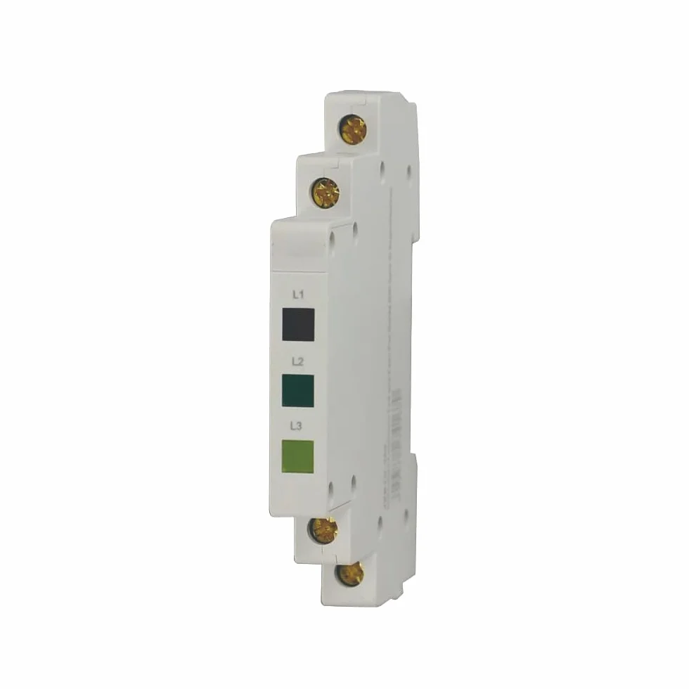 Indicatore Luminoso LED Per Guida DIN Spia Di Segnalazione 3 Fasi