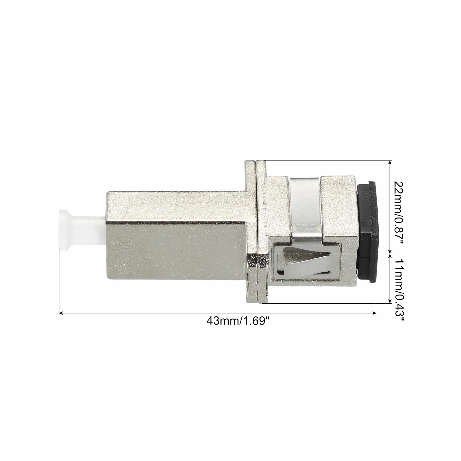 QUARKZMAN Adattatore Ottico in Fibre Lc Femmina-Sc/Upc Femmina, Adattatore Simplex a Singola Modalità, Lc-Sc/Upc, per Connettore di Rete Internet, 1 Pezzo