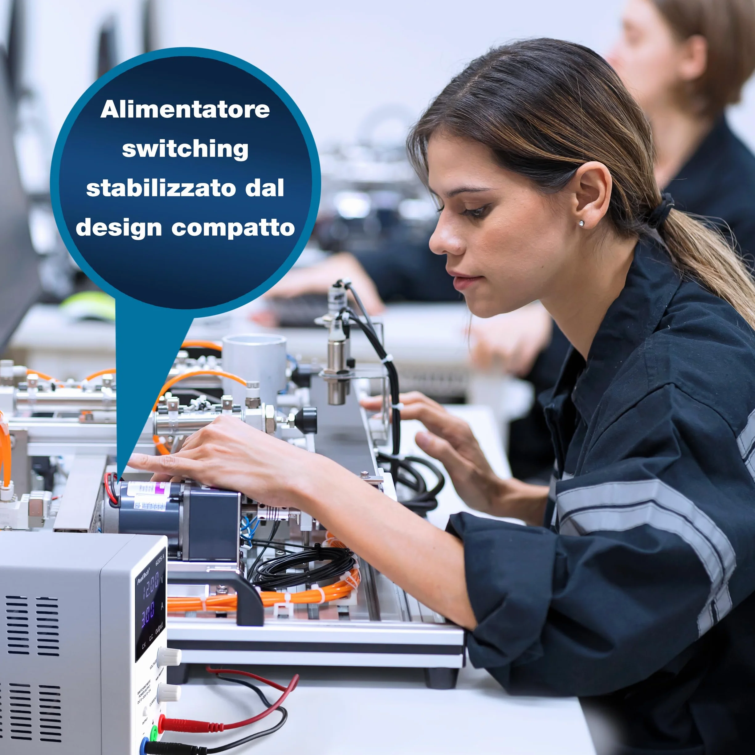 Peaktech 6225 a 1 - Alimentatore da Laboratorio Dc 0-30V/0-5A, Display a LED a 4 Cifre Regolabile, Alimentatore a Commutazione Stabilizzata, Protezione da Sovraccarico e Cortocircuito
