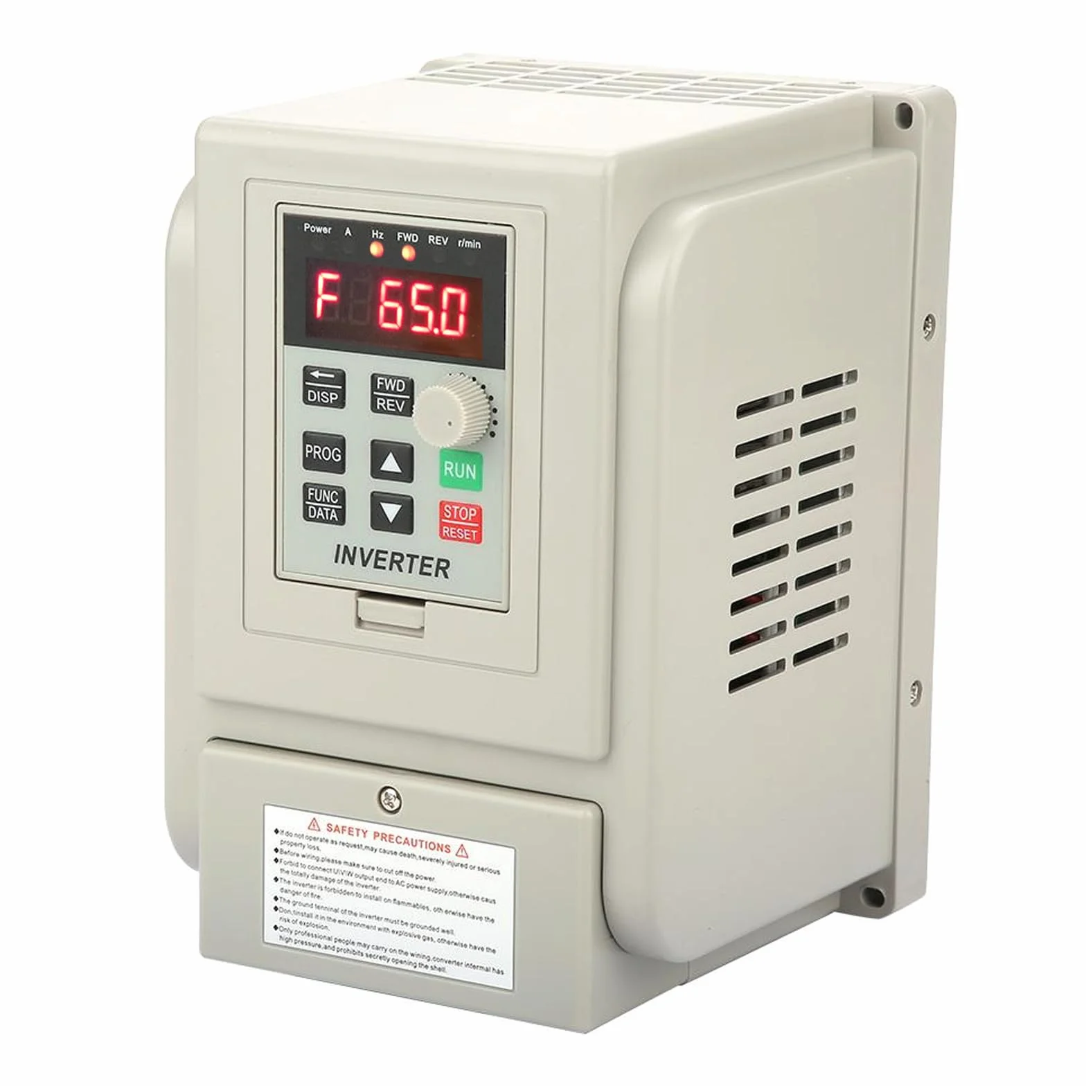 DEWIN Azionamento a Frequenza Variabile 2.2kW 220V Azionamento a Frequenza Variabile Monofase VFD Regolatore di Velocità,Nota in Italiano,Omologato CE (Ingresso Monofase, Uscita Trifase)