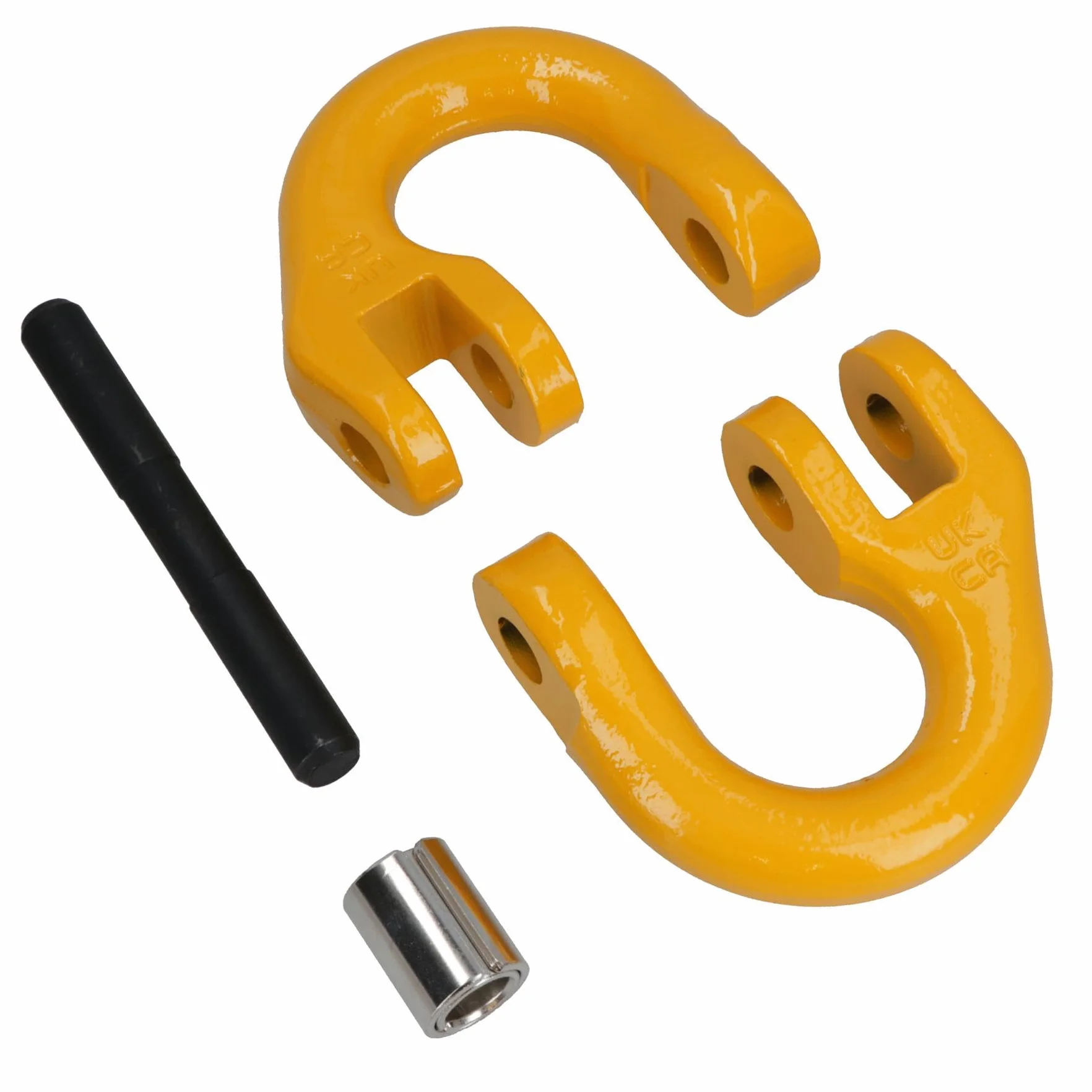 22 mm gancio di traino di sicurezza per catena di traino 15 tonnellate WLL 2 pezzi