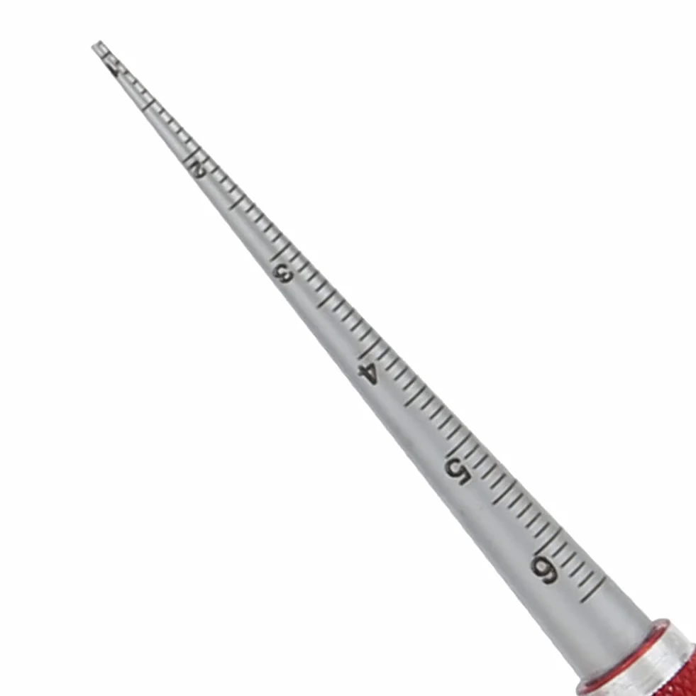 Strumento di Misurazione del Diametro Interno Conico in Acciaio Inossidabile Righello Conico assortimento di calibri conici per saldatura, test di saldatura, calibro conico, gap 1-6,5 mm