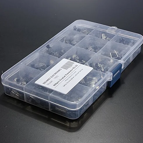 5 Set 600 Pezzi 15 Kit Transistor To-92 Assortimento Con Scatola