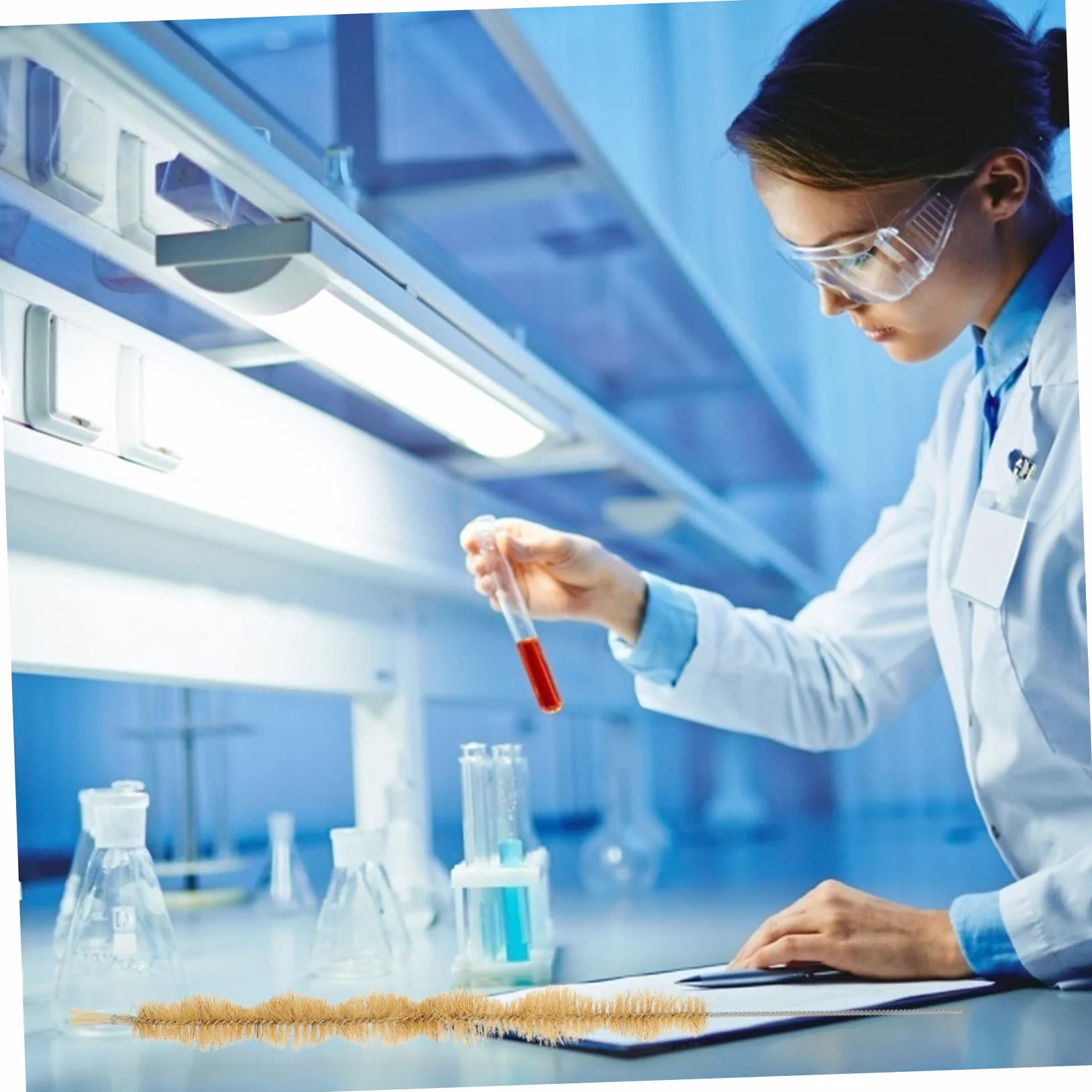 Beavorty 1 Set Spazzola Per La Pulizia Del Laboratorio Scientifico Pennello Scolastico Pennello Da Laboratorio Pulito Sperimentale Condensatore Ferro Da Stiro 2 Pz