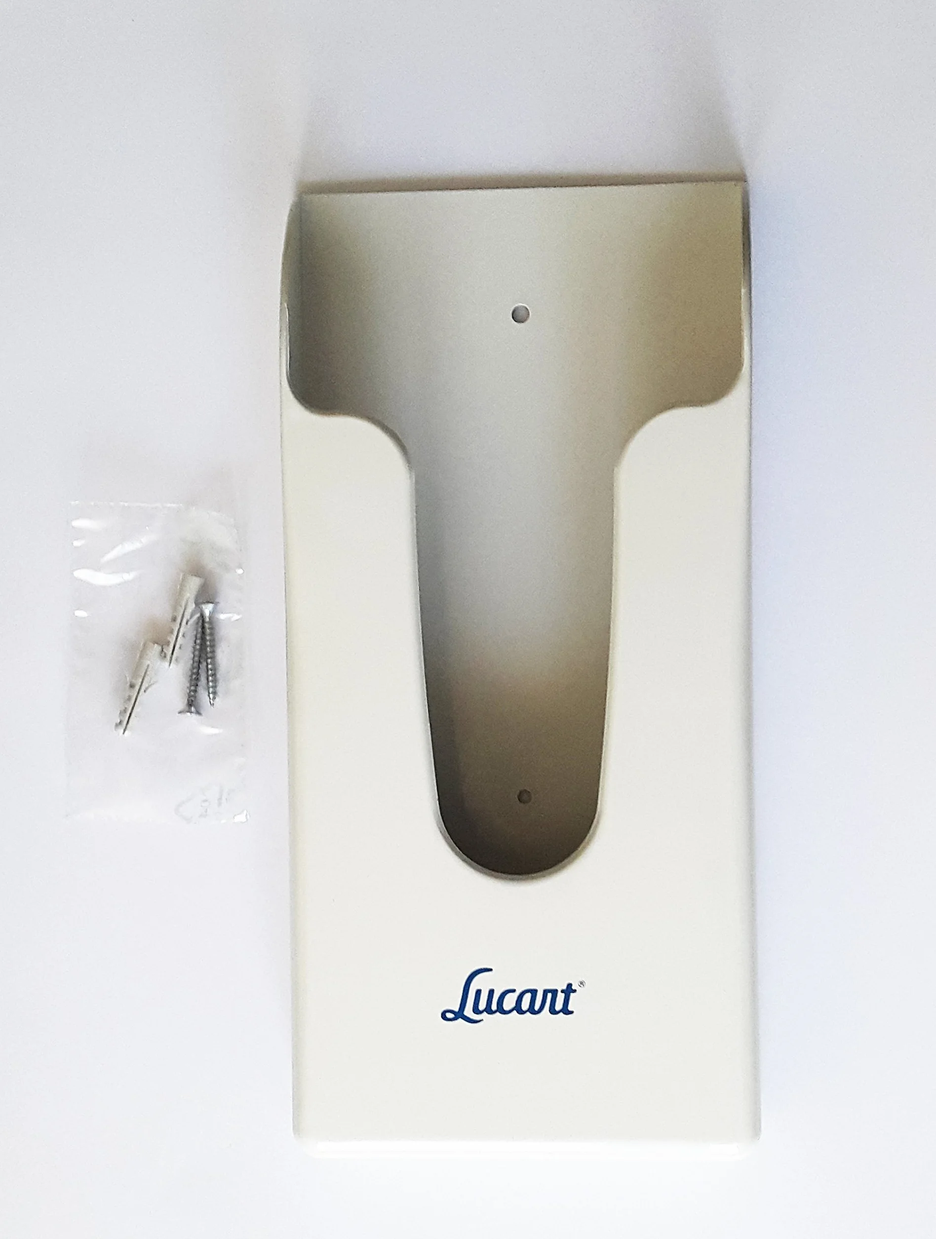 Dispenser da muro Lucart 29x14x5 con 50 sacchetti di carta igienici per assorbenti femminili