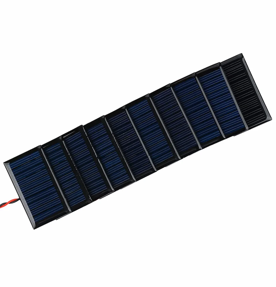 Mini Pannelli Solari 5V 30mA 2.08"x1.18" 53mmx30mm Kit Celle Fotovoltaiche Fai-da-te 10 Pezzi