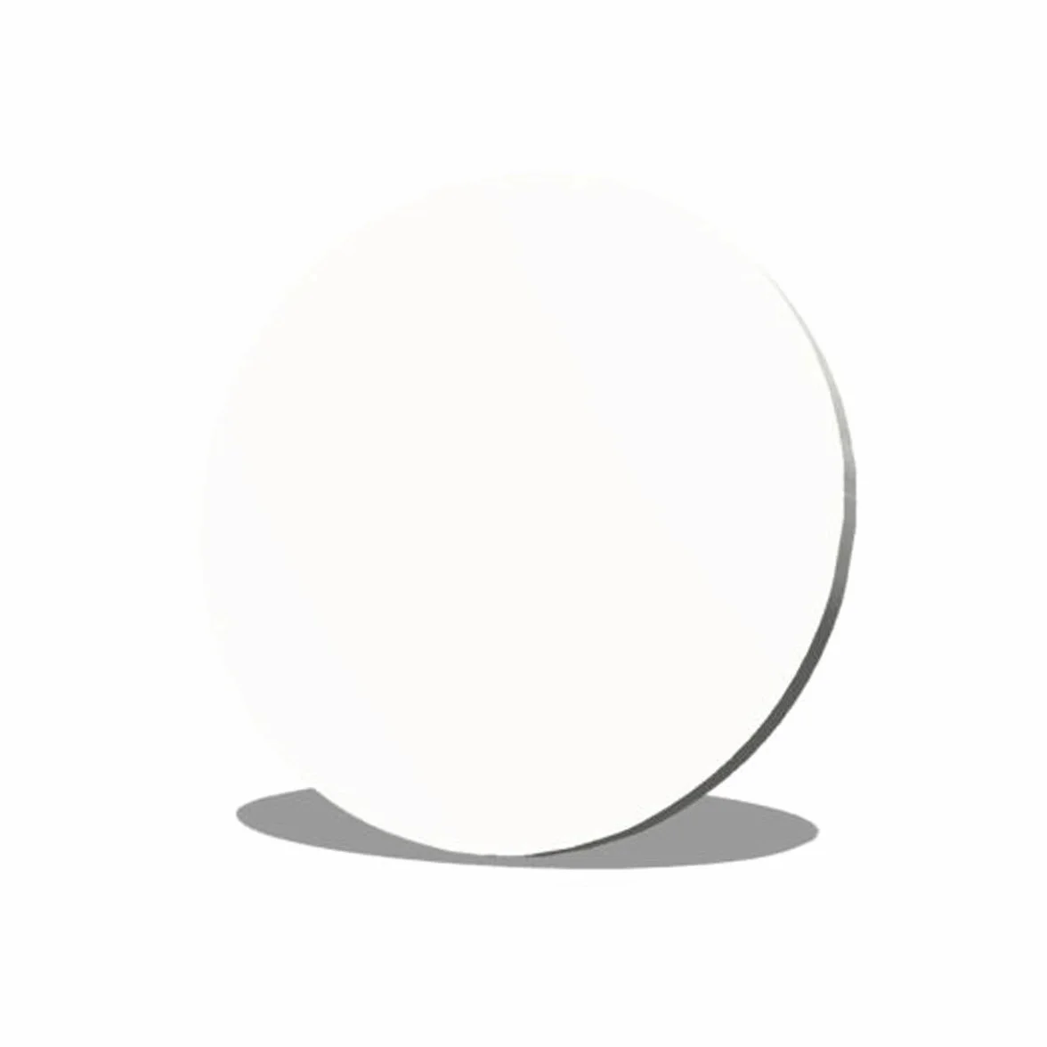 Cerchio Forex pvc bianco, disco bianco forex sagomato tondo - diametro 30cm - spessore 3 mm (Forex bianco spessore 3mm, 10 Pezzi)