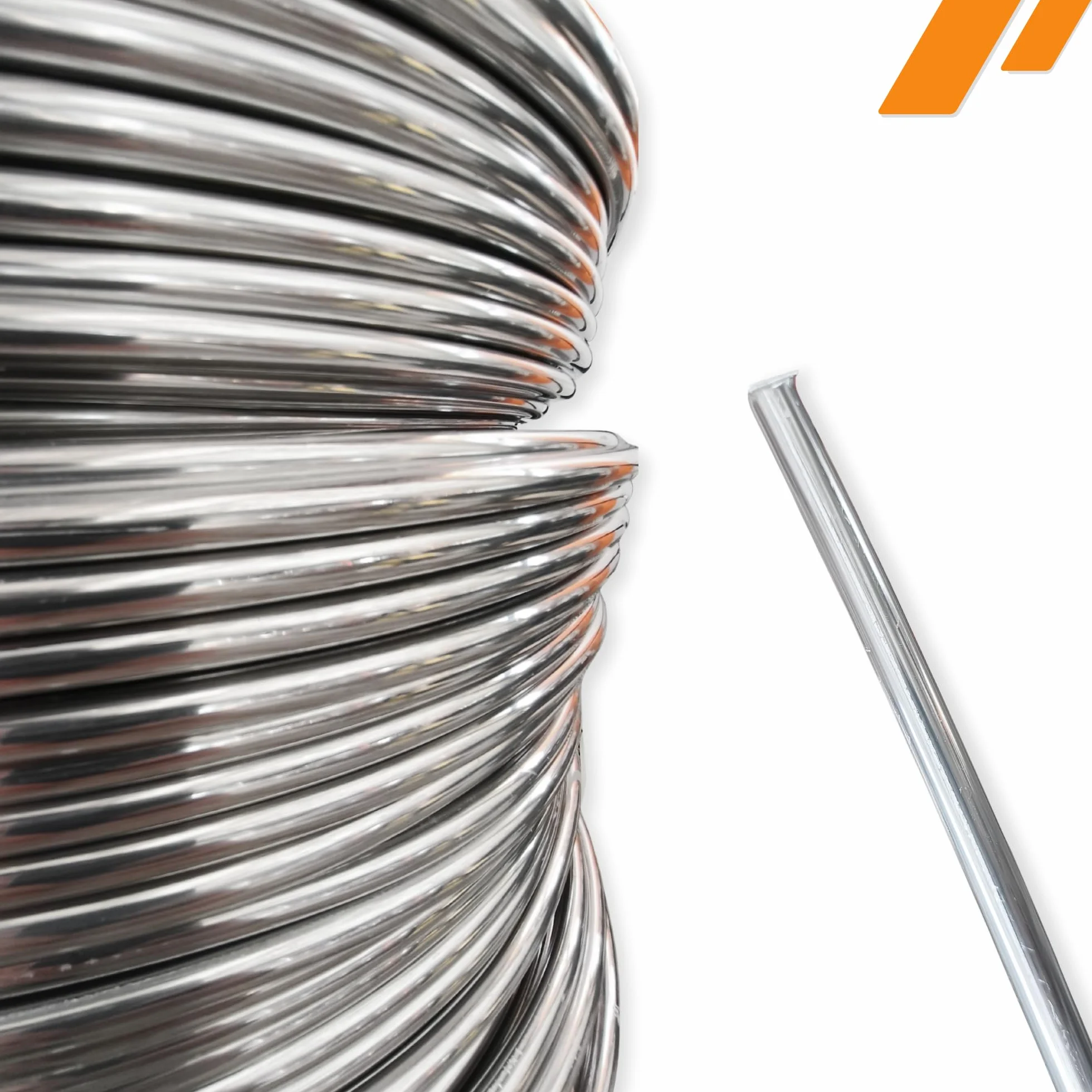 HausHeld® 100 metri di filo rotondo in alluminio fi 8 mm I filo di terra I protezione dai fulmini AlMgSi – al metro I leggero e flessibile