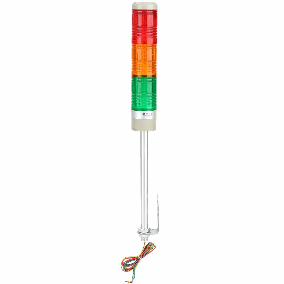 Luce Occupata, Controller Semaforo AC 220V LED Spia Luminosa, BEM-50-3T-D, Indicatore di Attenzione, Luce Costante, per Apparecchiature di Automazione, Catena di Montaggio,