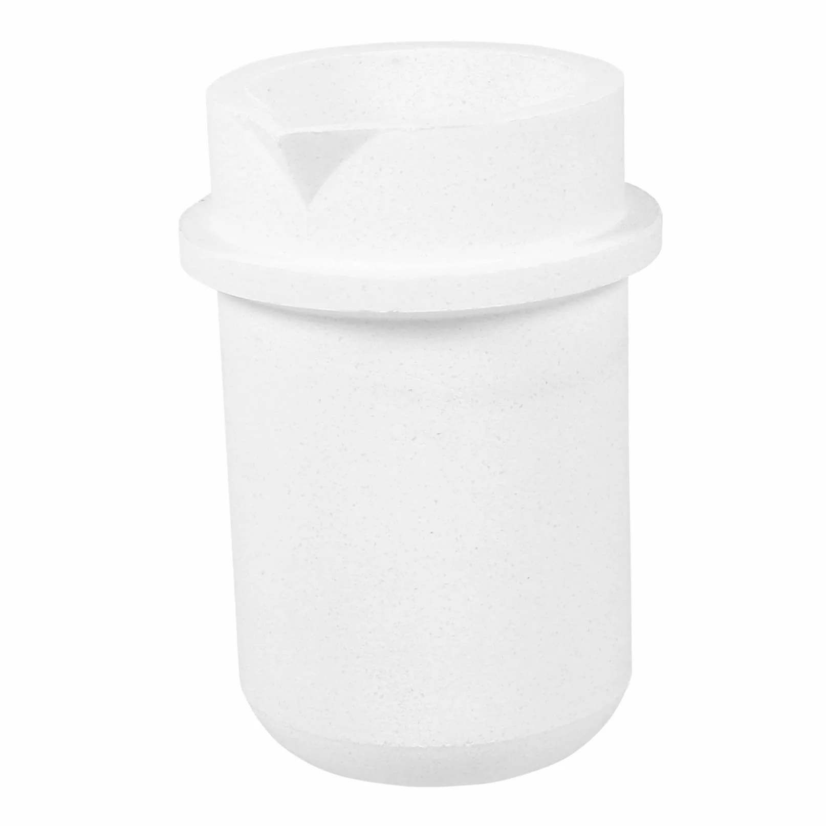 Crogiolo in Materiale Sintetico Bianco da 1 kg per Fusione Metalli Preziosi Buona Isolamento e Resistenza agli Alcali, per Laboratorio di Fusione