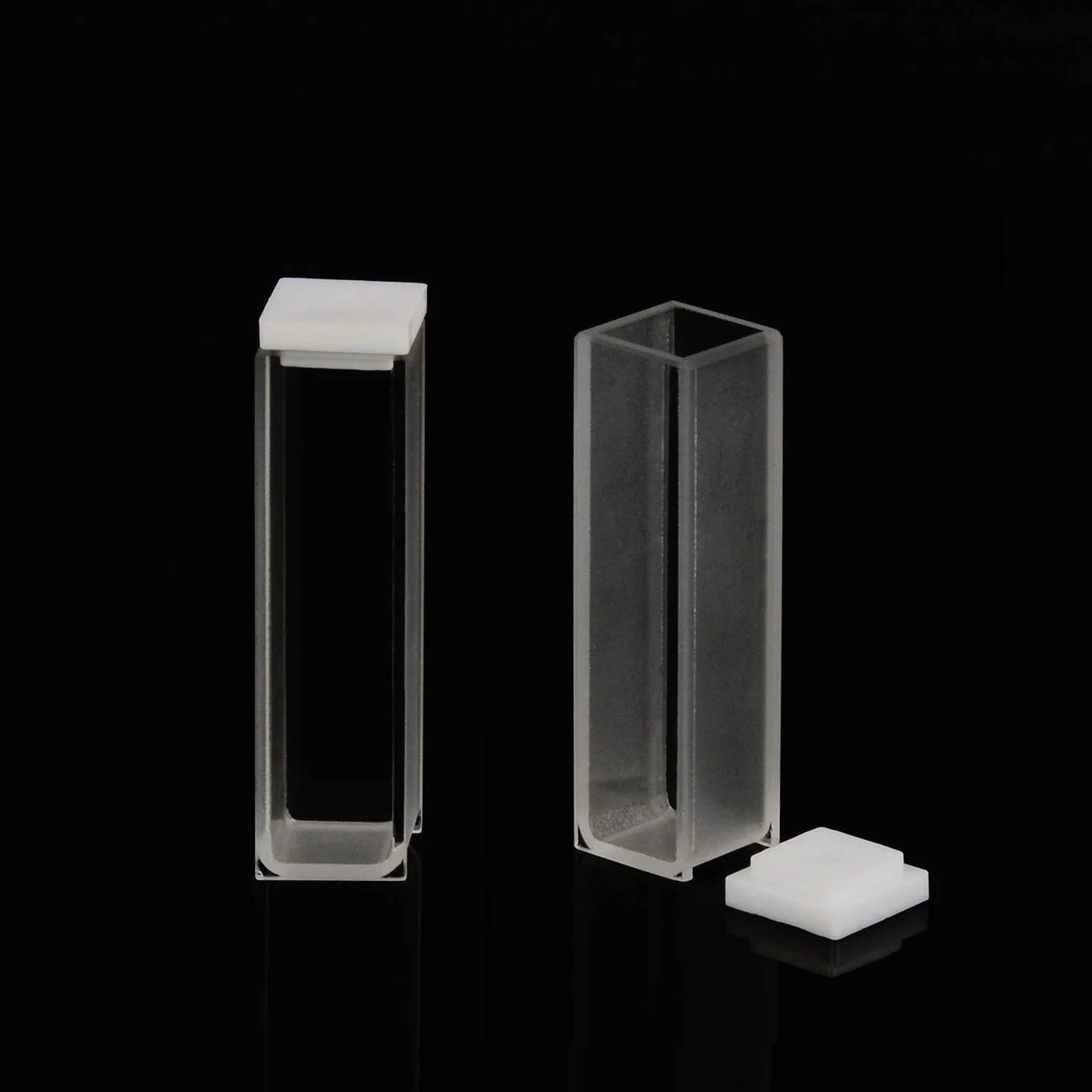 StonyLab Cuvette Quarzo Spettrofotometriche 10 mm 45 mm 3,5 ml 2-Pack