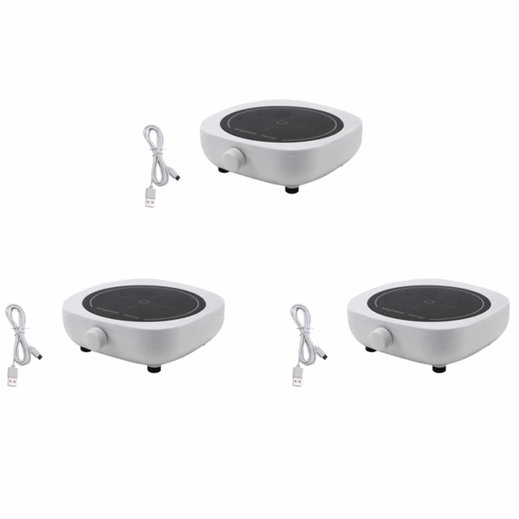 3X Agitatore Magnetico Mini Agitatore da Laboratorio Piastra Agitatore Portatile per Laboratorio