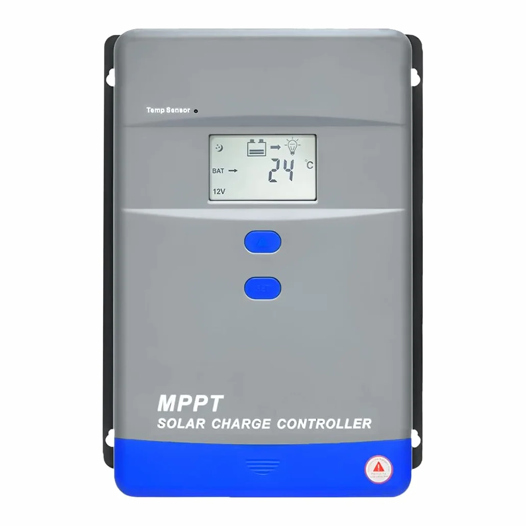 Regolatore di carica solare MPPT 100A 12V 24V 48Vcon regolatore automatico della batteria e display LCD ingresso massimo del pannello fotovoltaico 5200W per la ricarica di batterie AGM gel ad acido