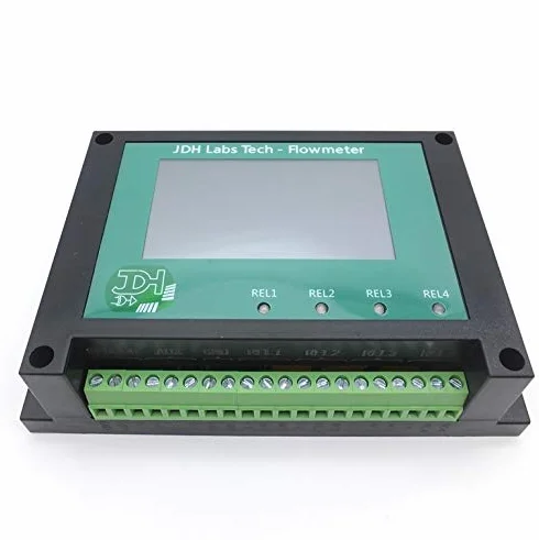 Misuratore contalitri con 4 allarmi programmabili e sensore per tubi da 1" DN25