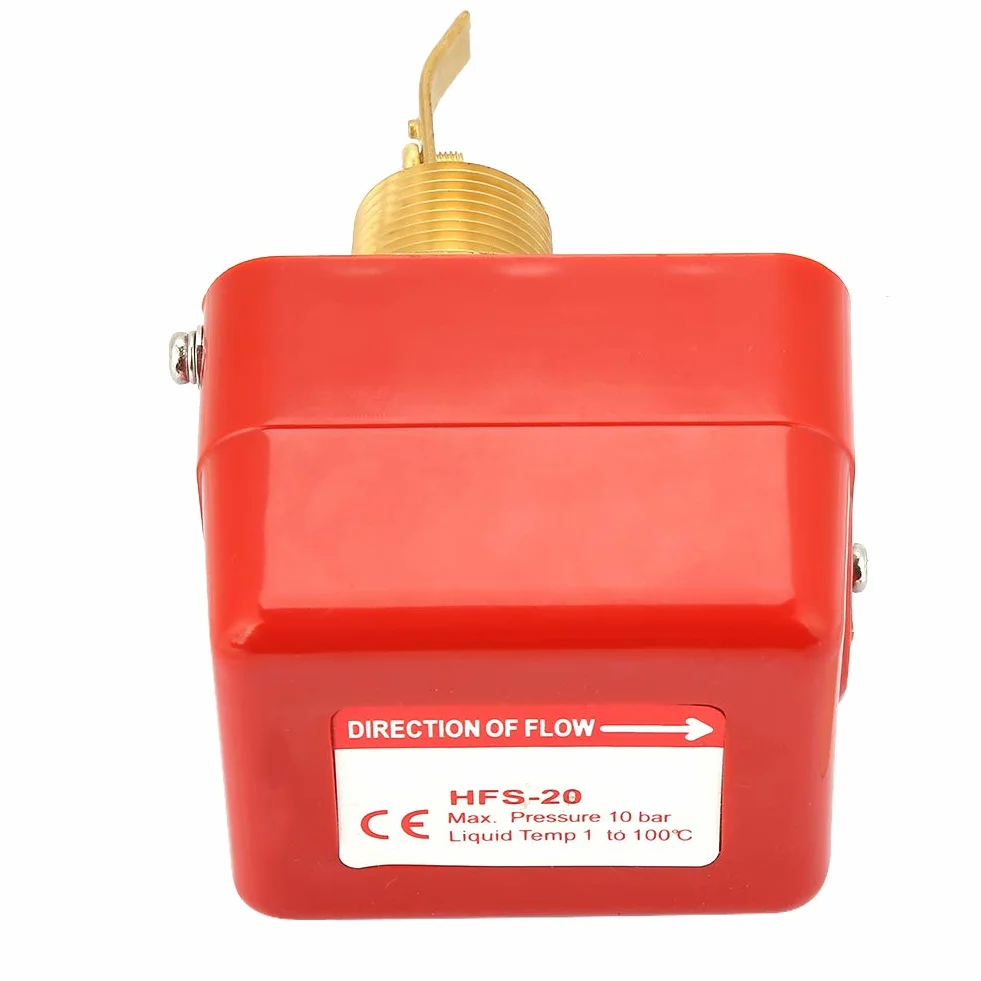Hyuduo HFS-20 Flussostato dell'acqua in Acciaio Inossidabile 304, Interruttore a Paletta SPDT 3/4, 6-380 V