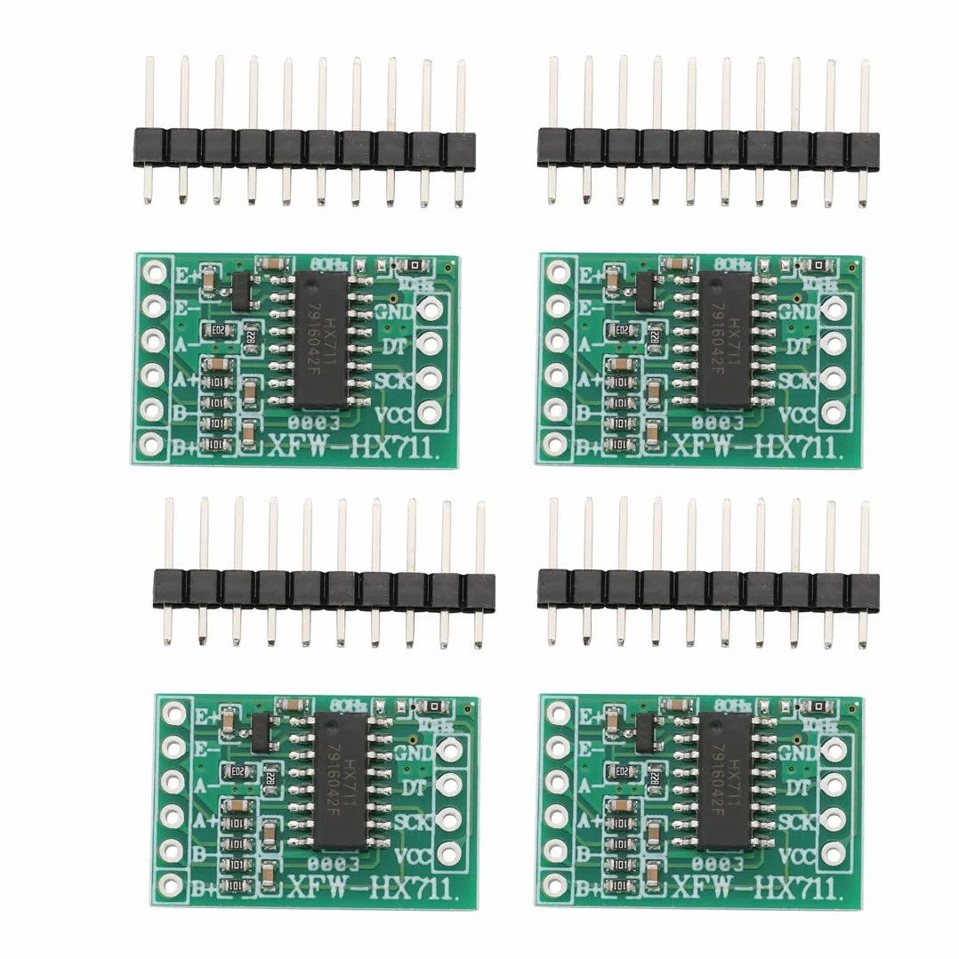 HX711 Modulo Amplificatore per Cella di Carico 24-Bit Precisione AD Modulo Sensore di Peso Convertitore Analogico-Digitale per Arduino (Confezione da 4)