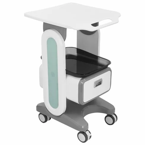 Carrello portautensili medico portatile con cassetti e 4 ruote universali per cosmetici, portata 60 kg, 44 x 36 x 76 cm