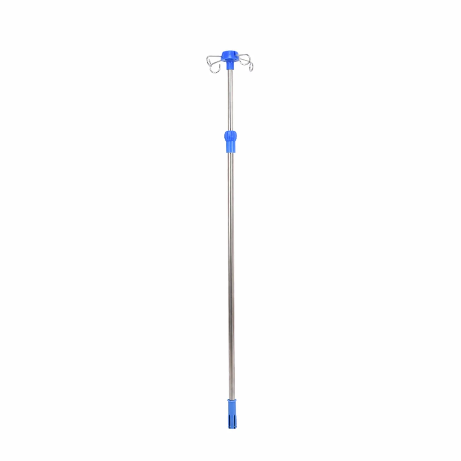 JITEM Asta portaflebo in Acciaio Inossidabile Altezza Regolabile da 35'' a 63'' Supporto portaflebo 4 Ganci Presa per Letto Asta portaflebo telescopica per Letto di Cura Terapia IV Cura