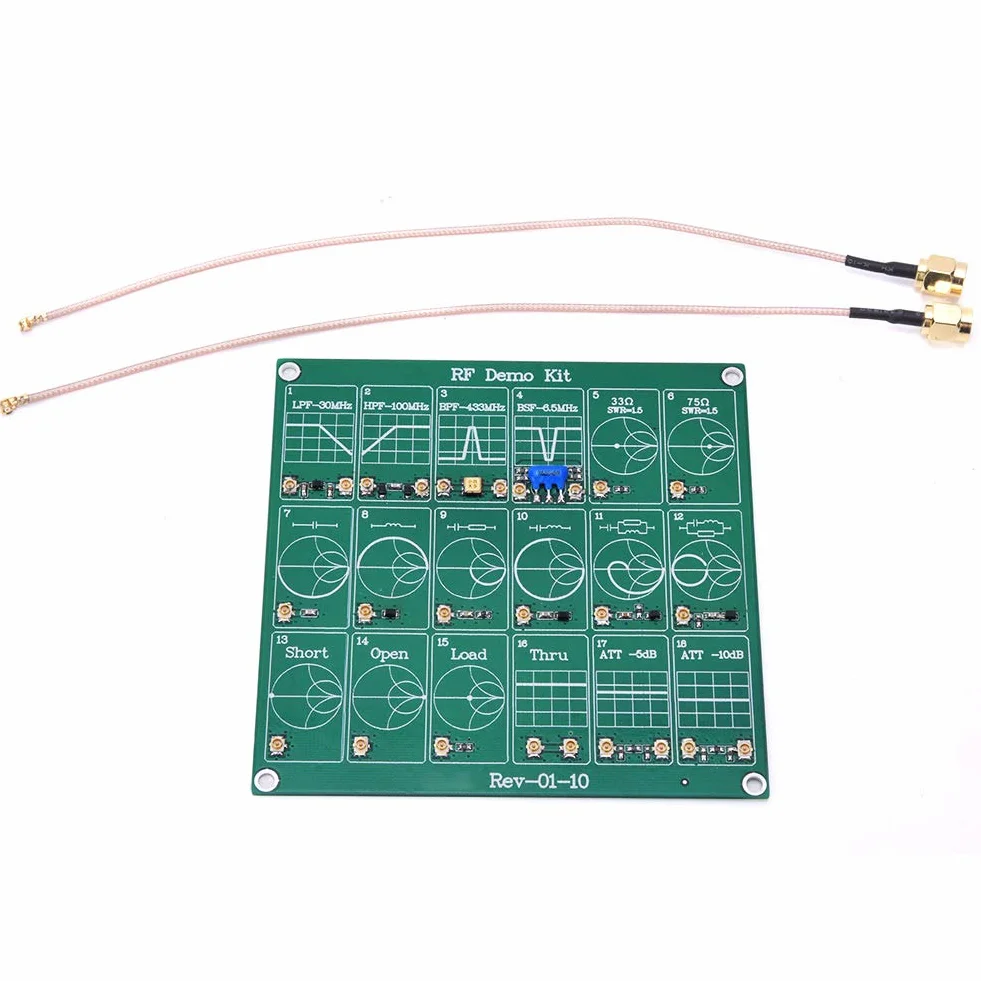 Akozon Scheda di Test RF 18 moduli funzionali Attenuatore Filtro di Bordo NanoVNA PCB Tester Analizzatore di Rete Vettoriale