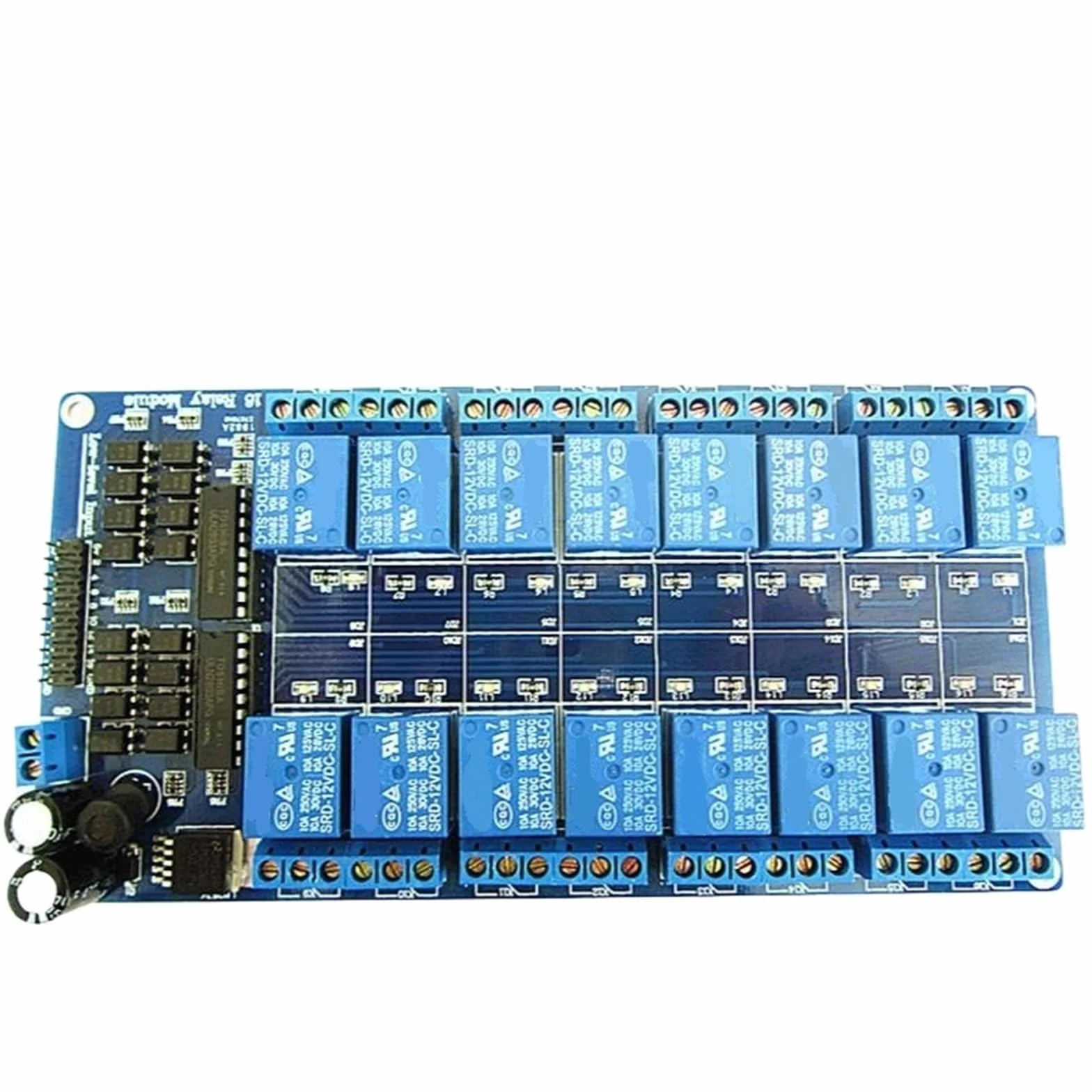 1 pz. Modulo di schermatura relè 5V a 16 canali con alimentatore optoaccoppiatore LM2576