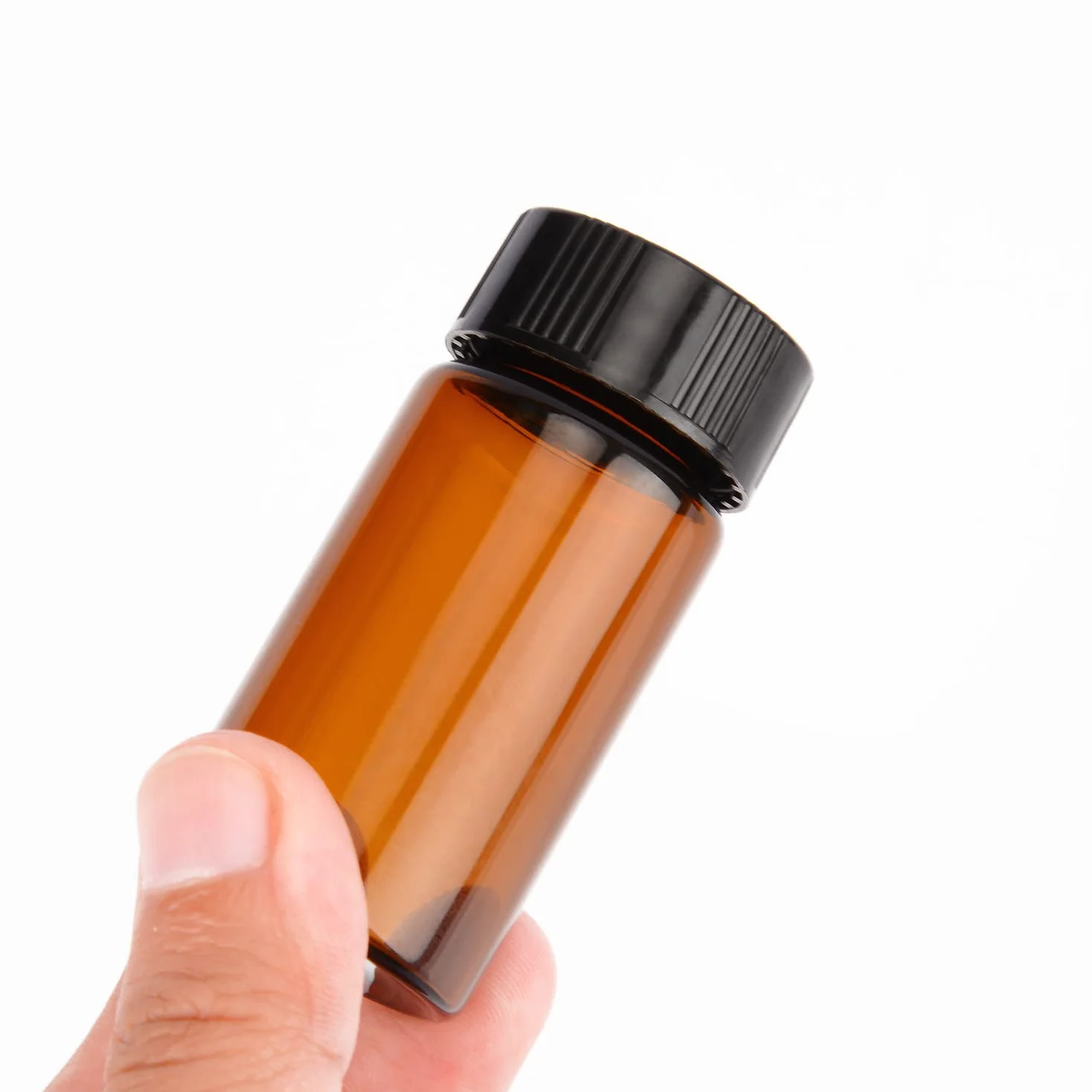stonylab Viali Campione in Vetro Marrone con Tappo a Vite, Flacone per Campionamento Liquido Flacone Reagente in Vetro Ambra, Capacità 20 ml, Confezione da 20