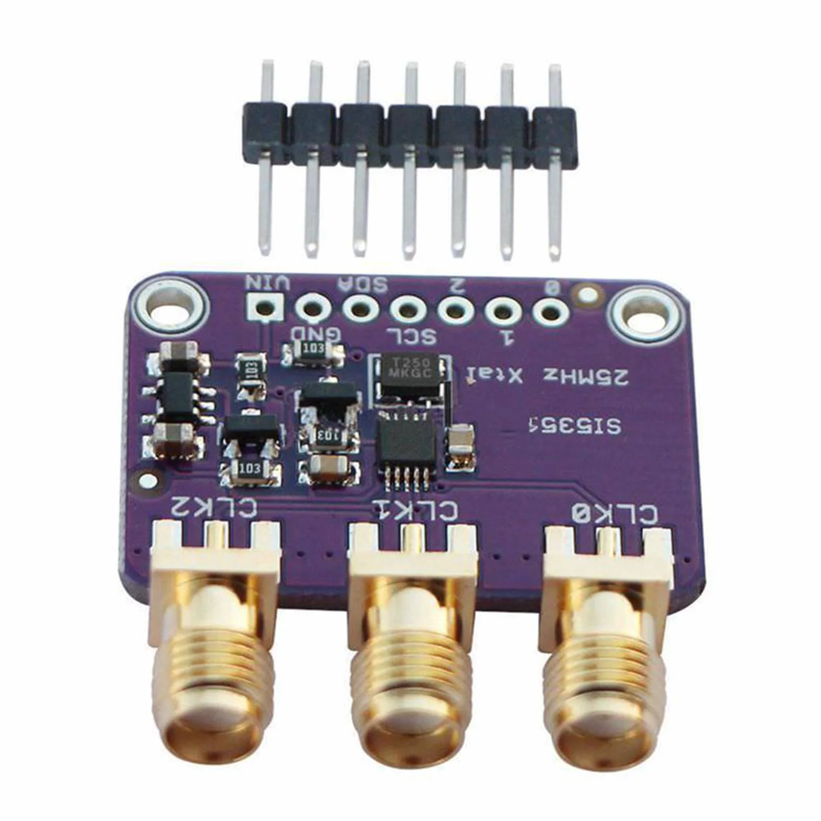 4X Si5351A Scheda di Sblocco del Generatore di Clock I2C 25 MHz 8Khz A 160Mhz per D9I2