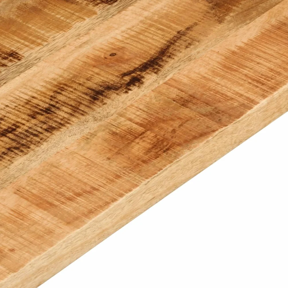 Piano per Tavolo Rettangolare 80x70x1,5cm Legno di Mango Grezzo