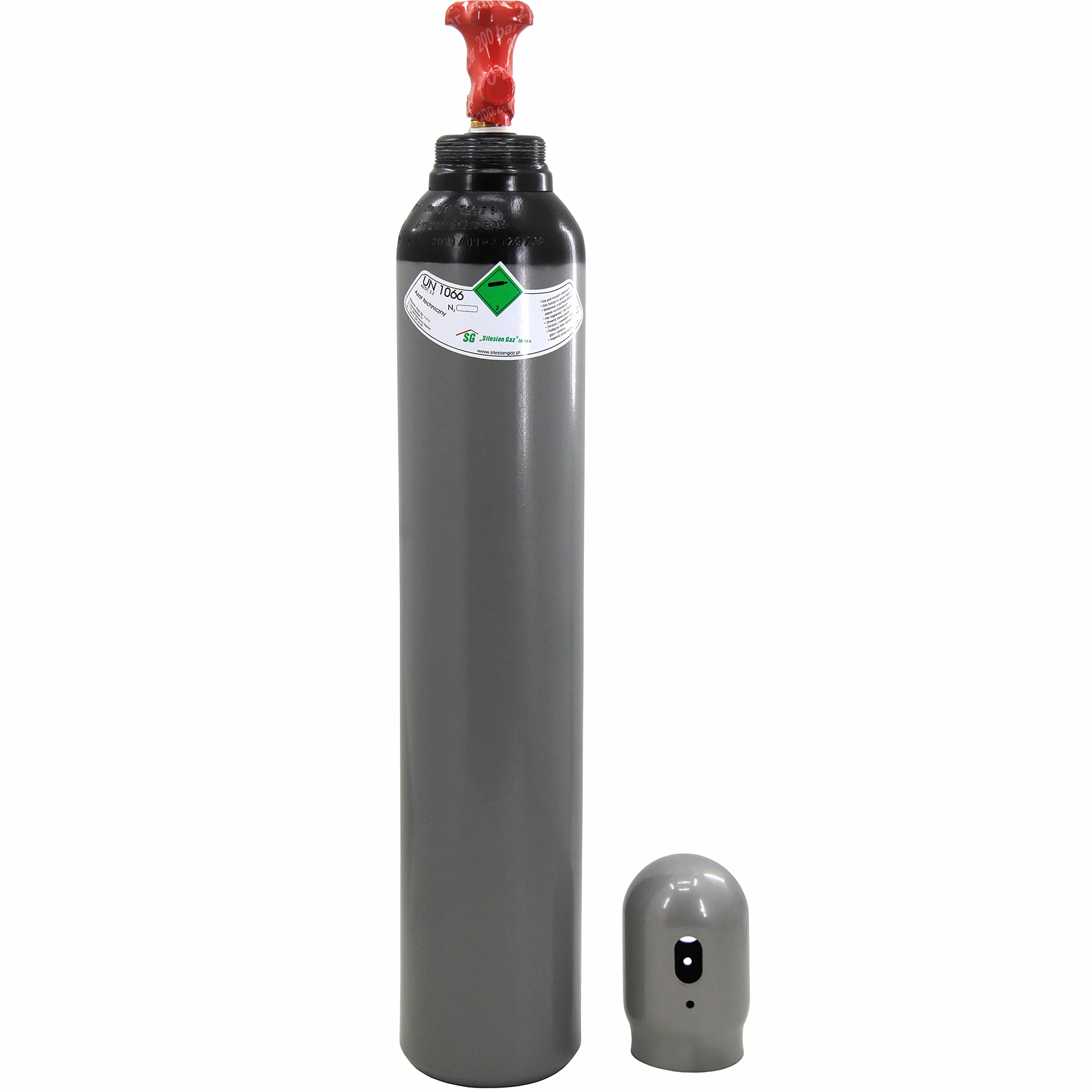 STICKSTOFF, bombola a gas, 8 litri, 1,6 m3, 200 bar, condizionatori d'aria nitrogeni, sudore, gonfiare pneumatici