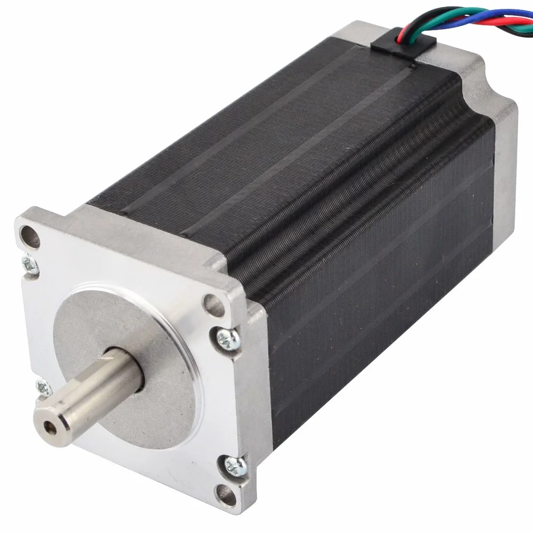 STEPPERONLINE NEMA 23 Motore passo-passo 3NM 4.2A 4 fili Albero da 10mm per lastre di fresatura CNC Plasma