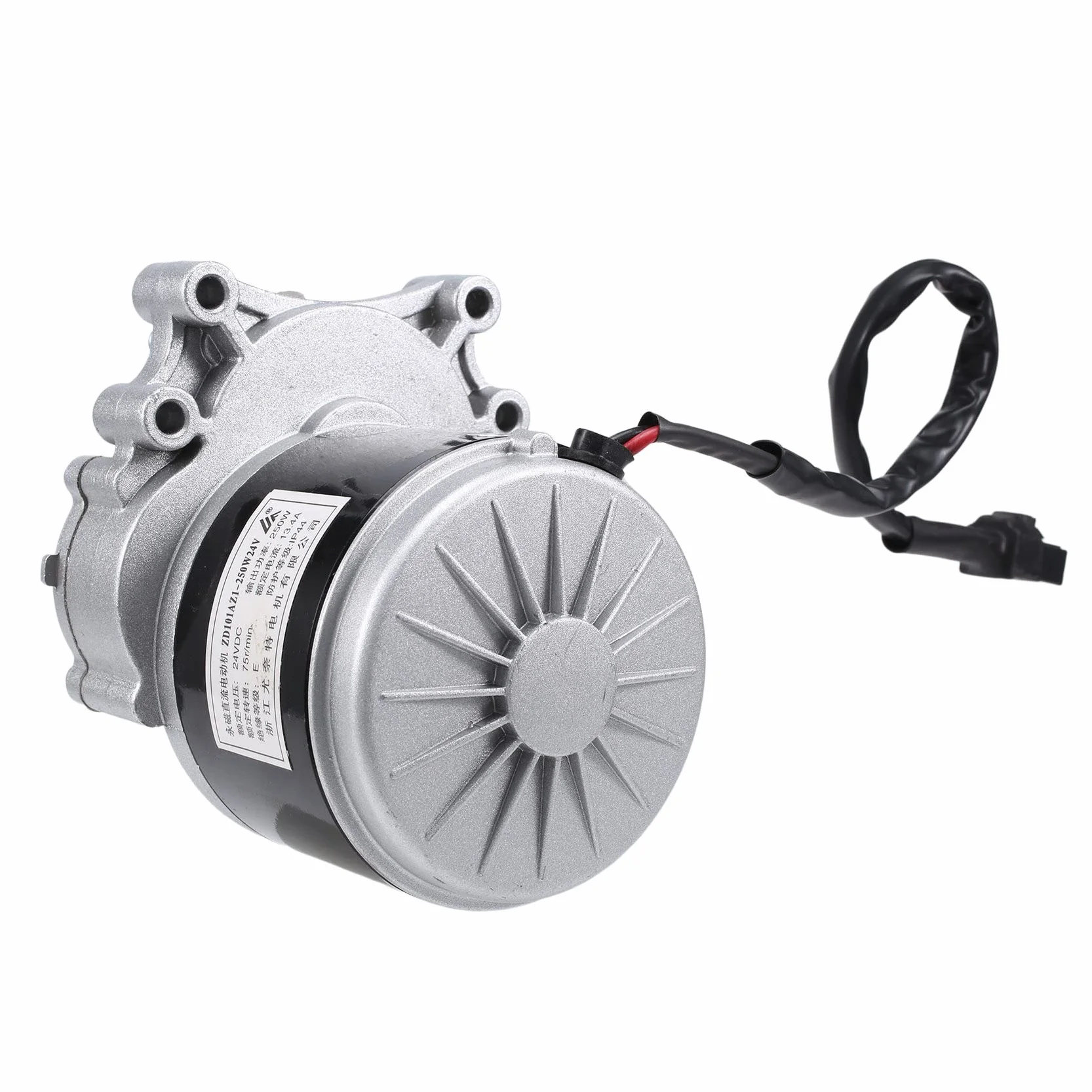 Motore un Spazzole 250 W 24 V 75/Min 44 Mm 17 Mm CC per Sedia a Rotelle