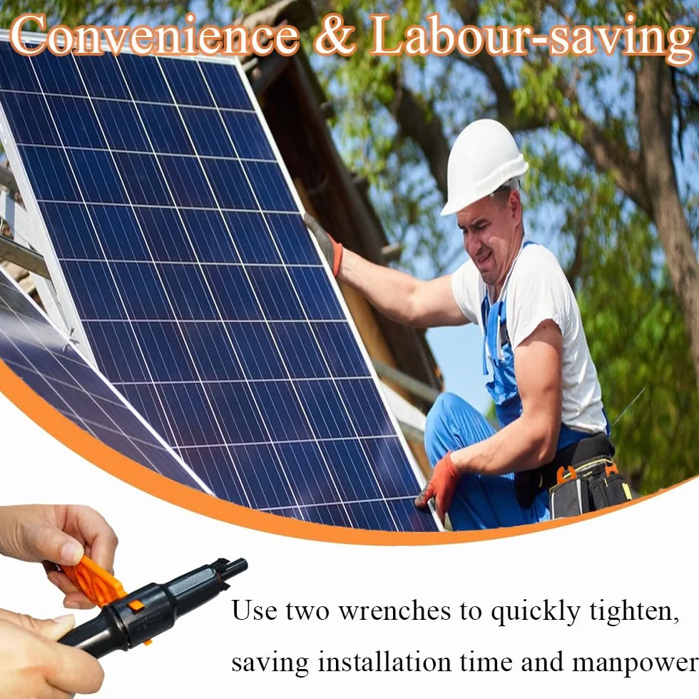 Pannello solare chiave connettore fotovoltaica strumento solare cavo sgancio rapido maschio femmina 2 pezzi