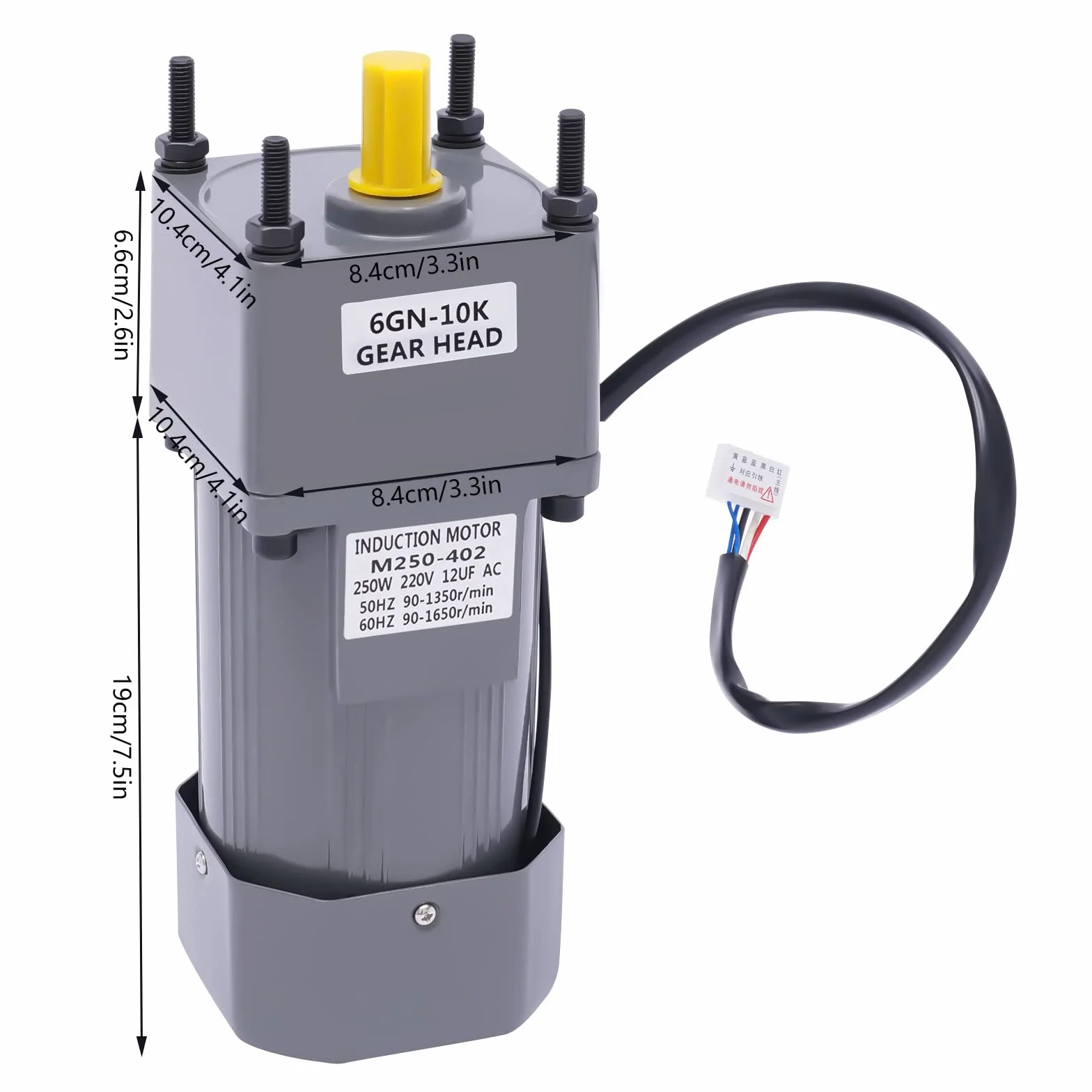 Motore 250 W 220 V con regolatore di velocità 8 Nm