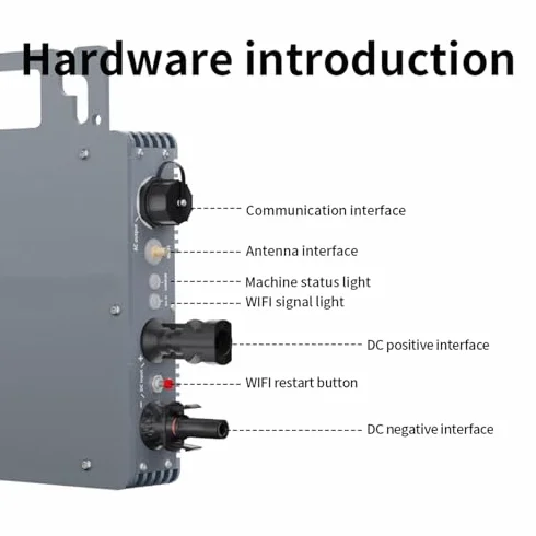 Solar Grid Micro Inverter 200W IP66 Waterproof Monofase