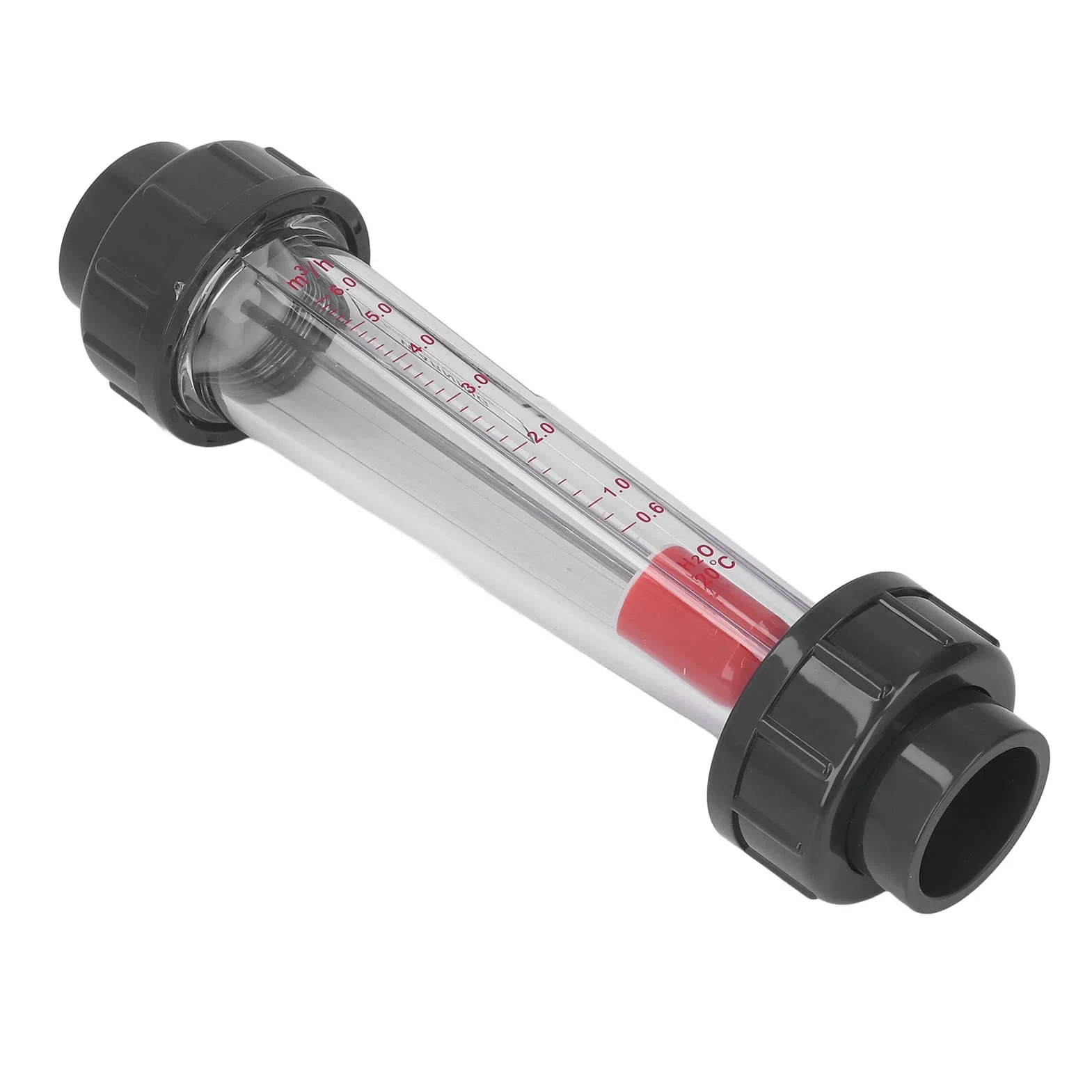 Misuratore di Portata per Acqua 0,6-6 M³/h DN32 40 mm Plastica Galleggiante ABS