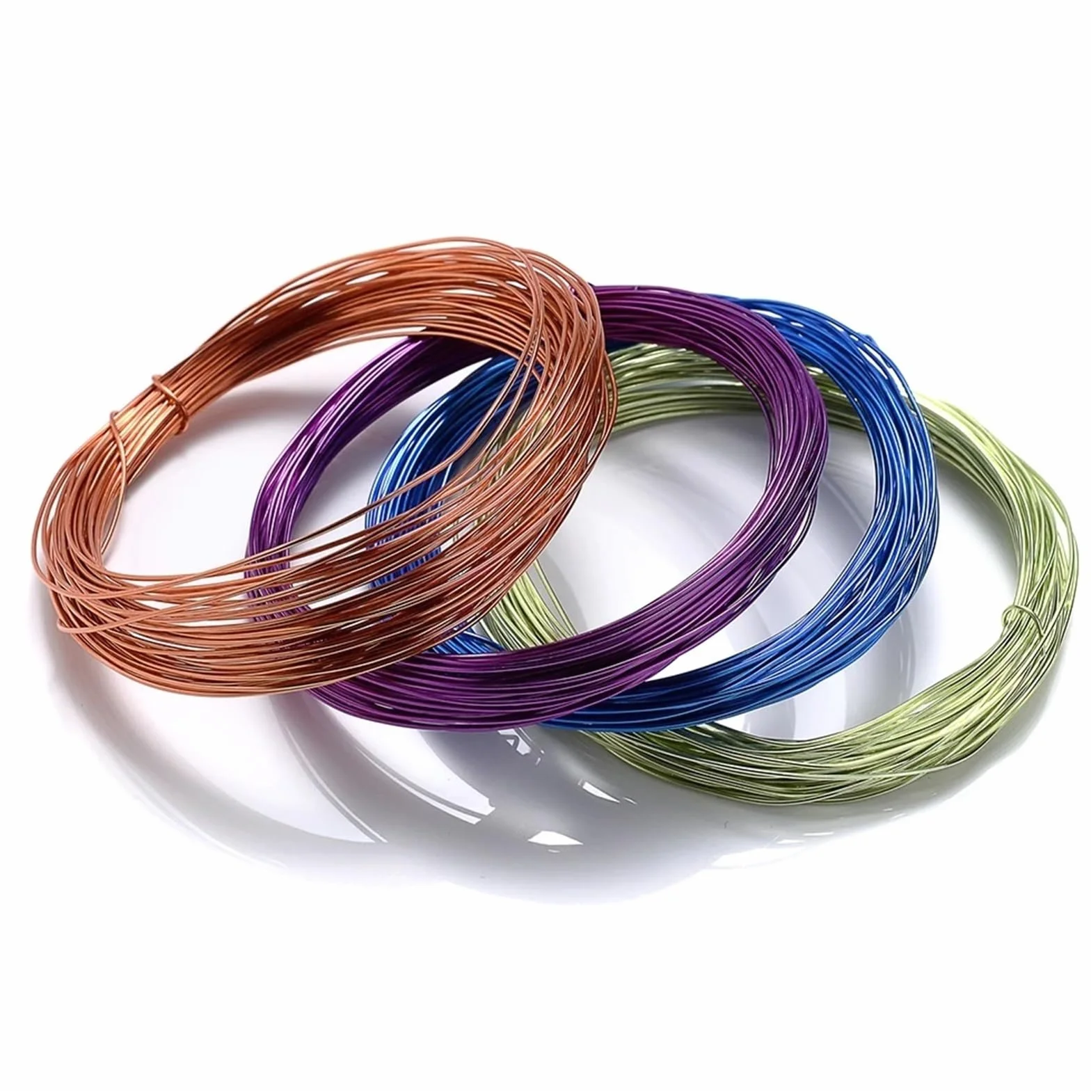 Filo di Alluminio per l'artigianato, 10 Metri/Rotolo 0,6 mm- 1,2 mm Filo di Alluminio colorato Processo di Tessitura Fai da Te(16,0.6mm)