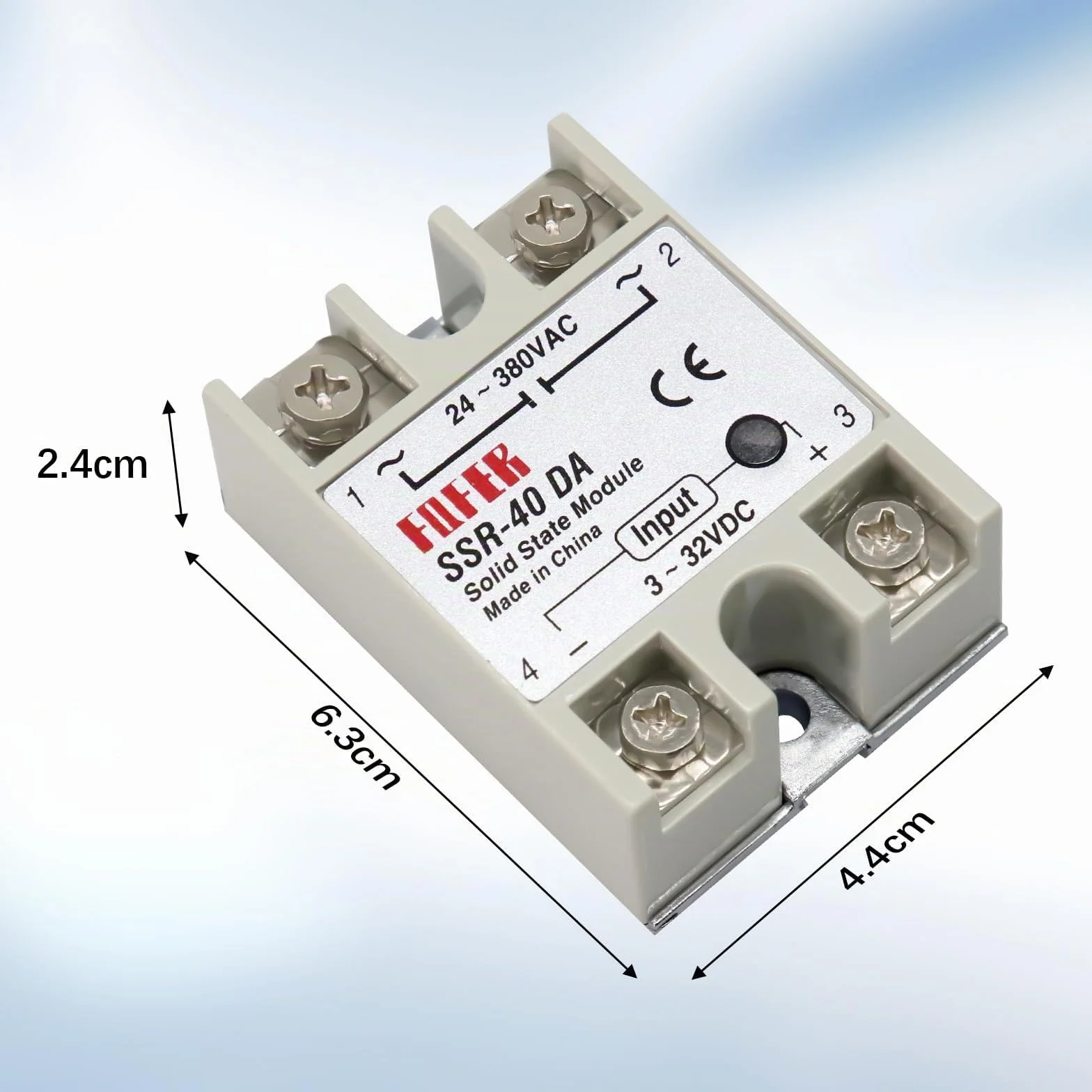 SSR-40DA Relè Stato Solido AYWHP relè Modulo 40A 3-32V DC-AC Relè per Il Processo di Automazione Industriale Elettronica per l'illuminazione