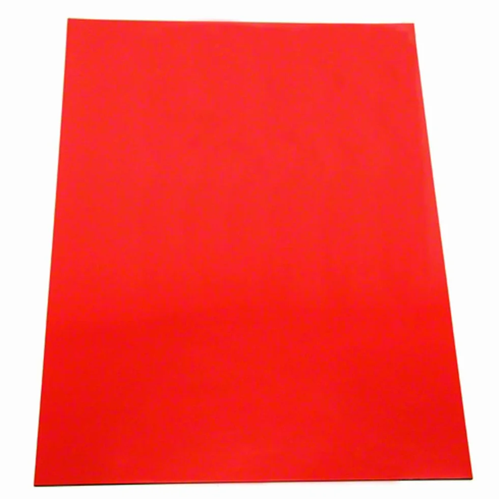 Magflex® A4 Fleto Magnetico Rosso Matt Red Per La Creazione Di Opere D'Arte, Cartelli O Display Magnetici - Confezione Di 40